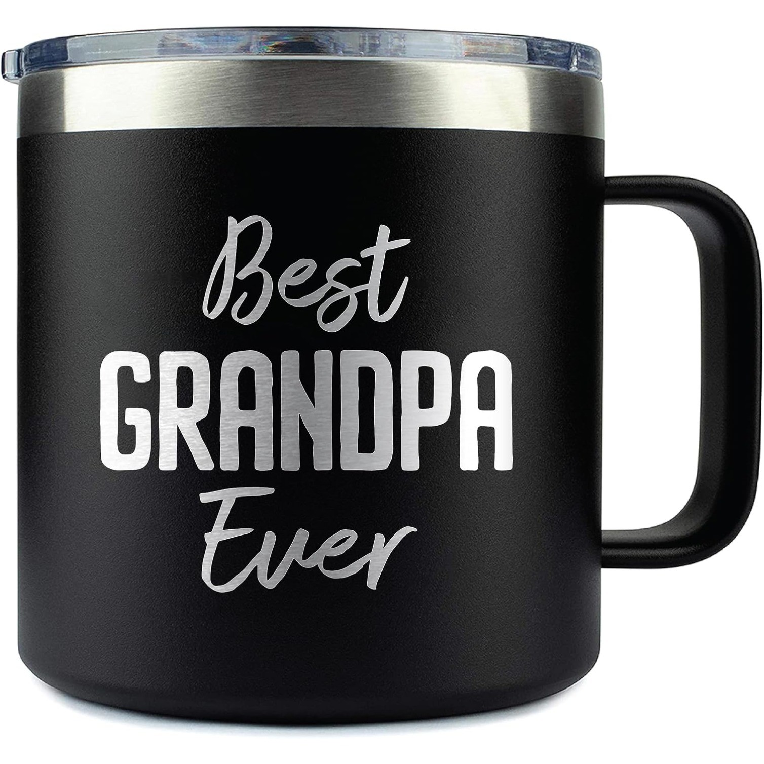 14oz Stainless Steel Tumbler with Lid-Papa Coffee Mug Best Grandpa Ever