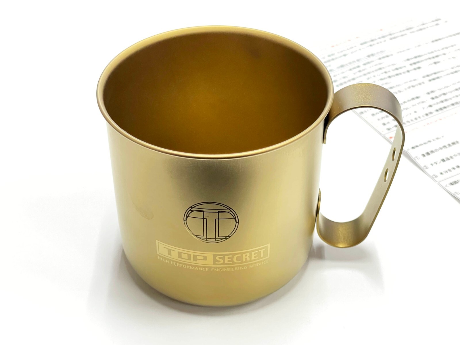 TOP SECRET GOLD Titanium Mug Cup Made in Japan Brand new JDM Smokey NAGATA GTR