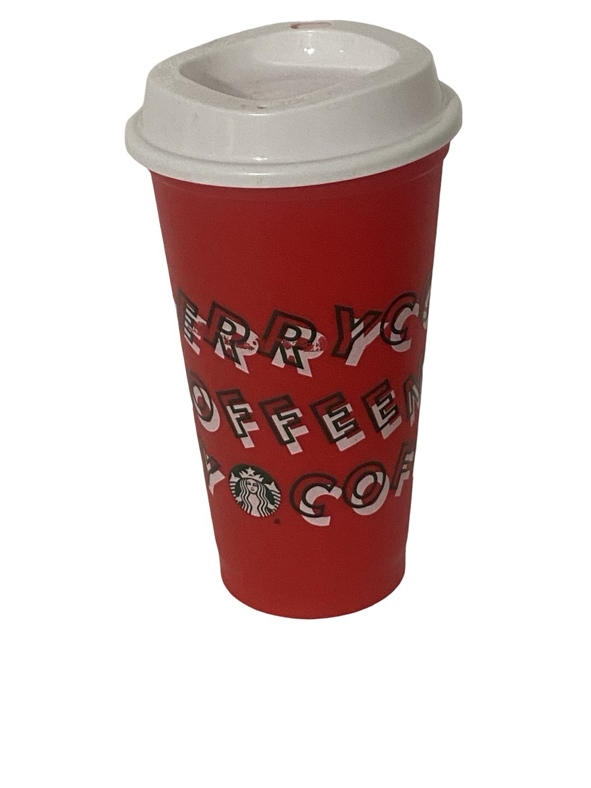 Starbucks Reusable 16oz Plastic Cup Hot/Cold With Lid Multicolor Lot Of 3