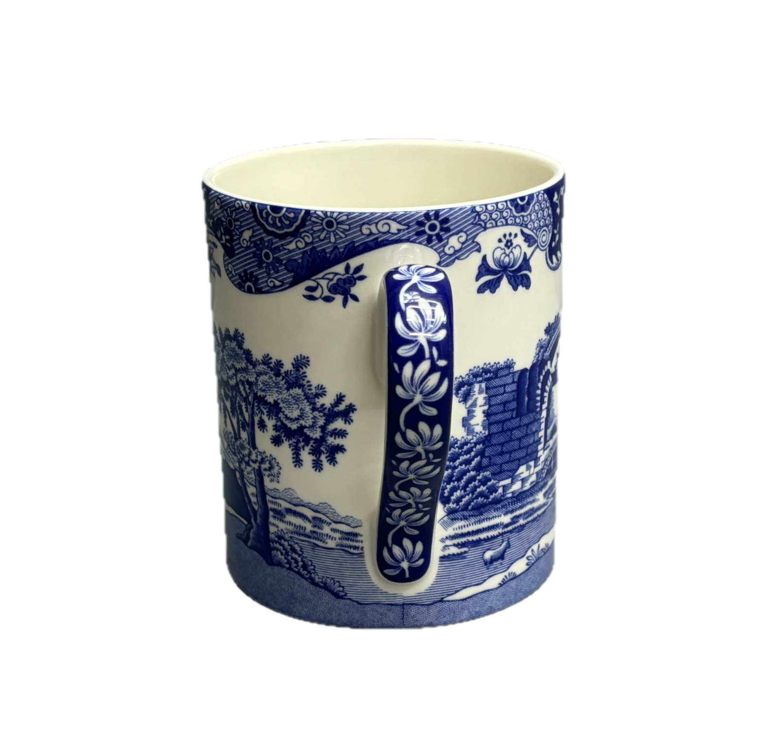 SPODE Blue Italian REPLACEMENT Coffee Mug 9oz ~ Royal Blue & White