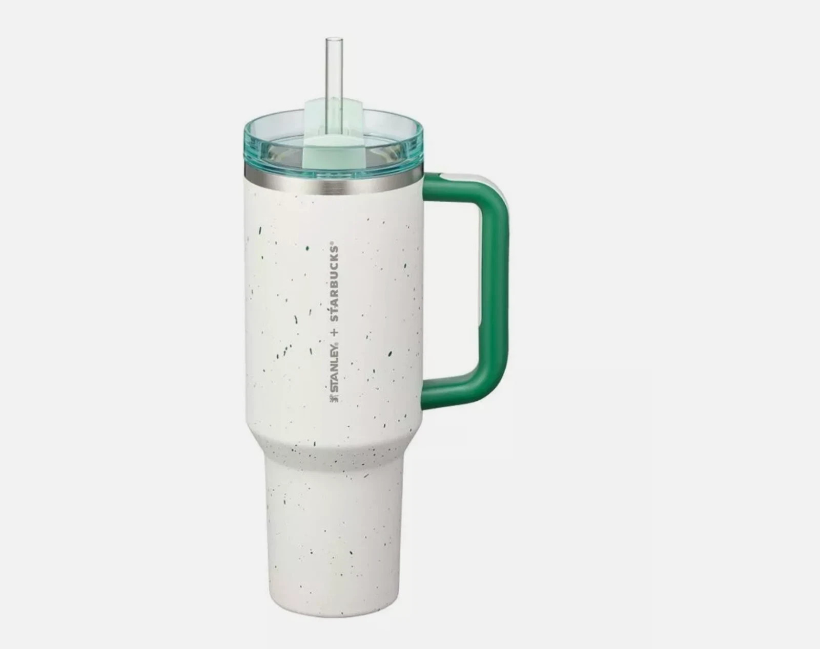 Starbucks Korea 2024 SS Stanley Green Pebble Quencher Tumbler 40oz