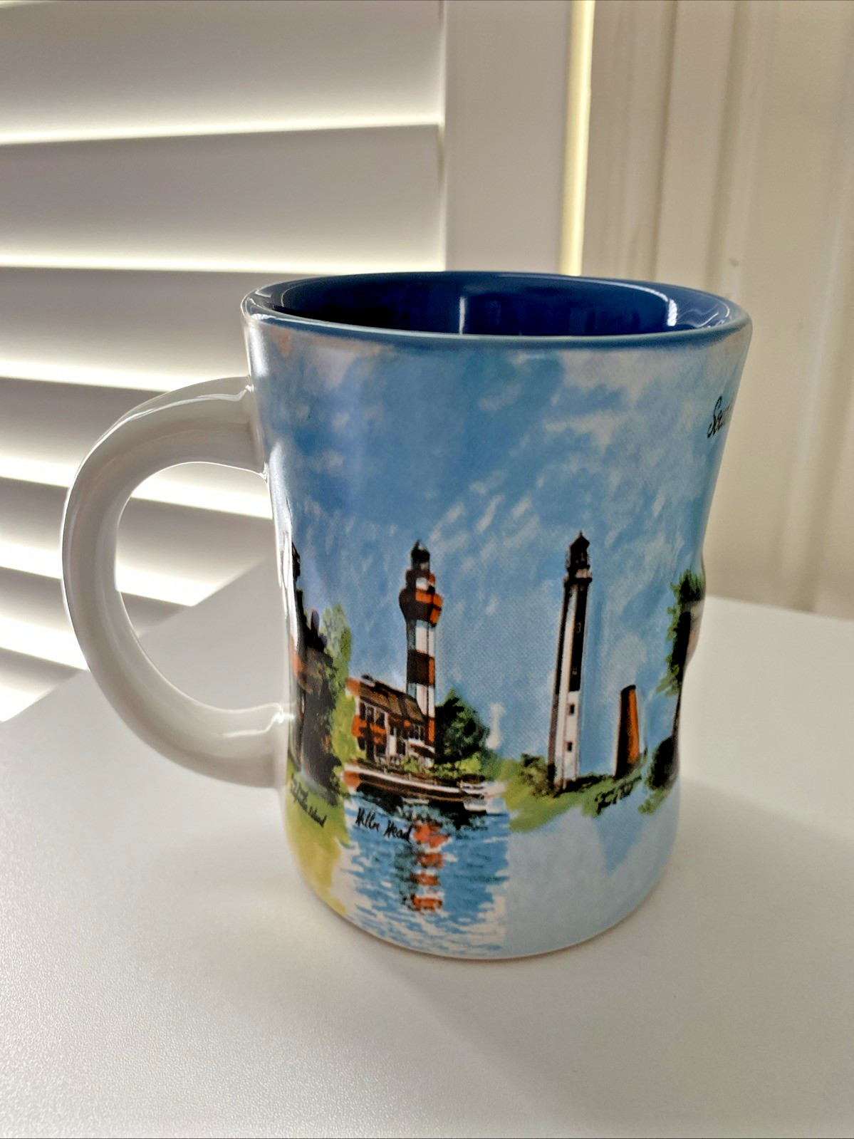 Vintage 3D SOUTH CAROLINA LIGHTHOUSES Mug Cup Coffee Tea