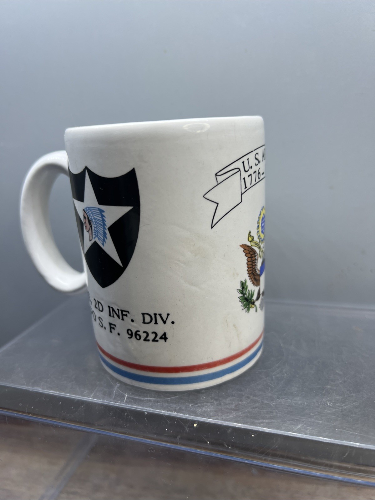 Vintage 2nd Infantry Division Camp Casey Korea Second To None Coffee Mug