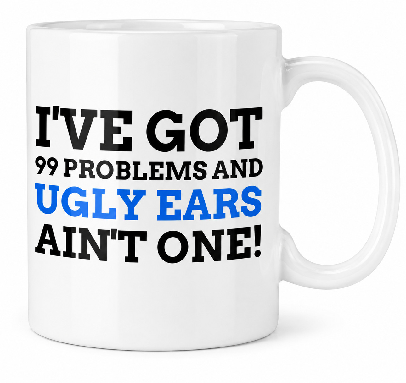 Funny Pinned Back Ears Ceramic Mug 11oz