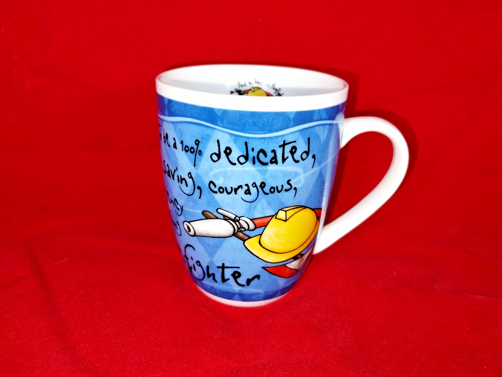 Firefighter, “First In, Last Out”, Coffee Cup/Mug, H&H, Fire House.