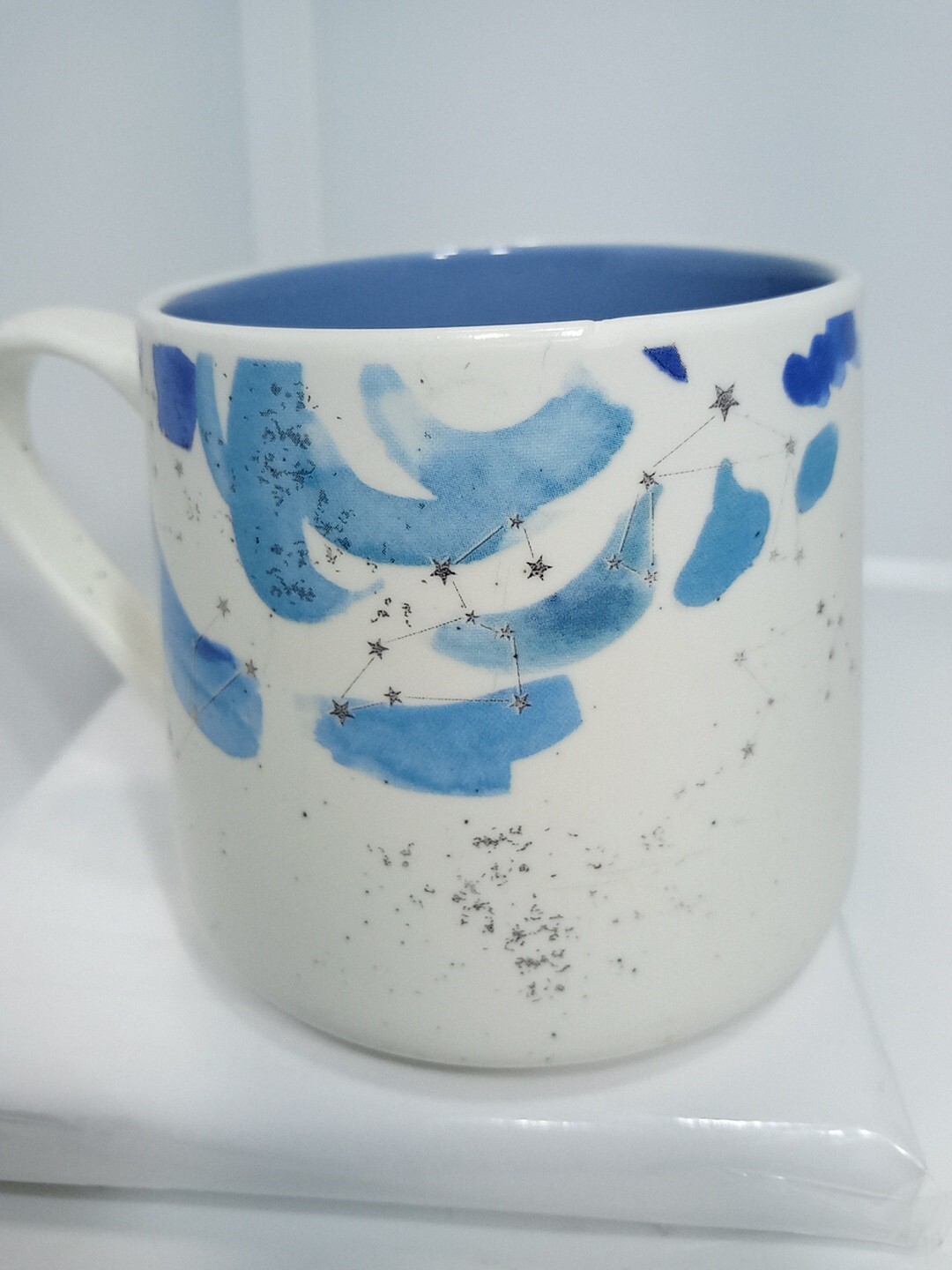 STAR CRESCENT COFFEE MUG. STAR CRESCENT MUG. SPASH PAINT Art Deco Mug. B288