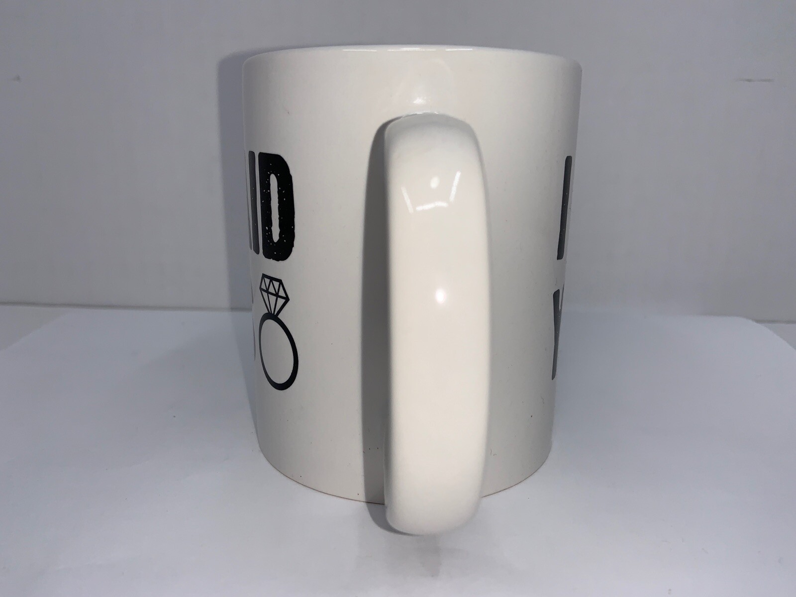 Coffee Mug “I Said Yes” With Image Of Engagement ring 11oz New