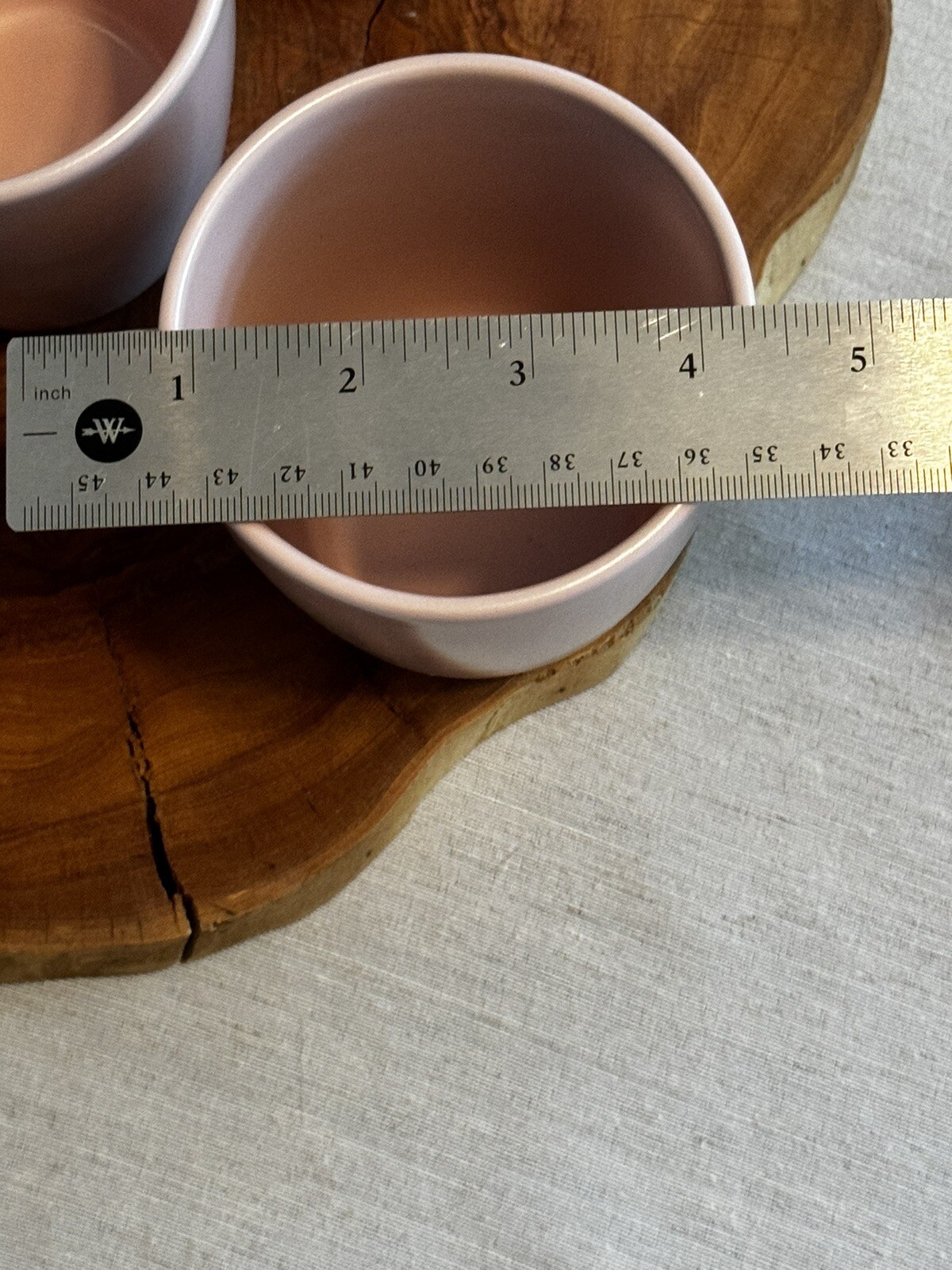 Set Of 7 Ikea Pink Dinera Footed Coffee Cups Mugs Thailand 15199