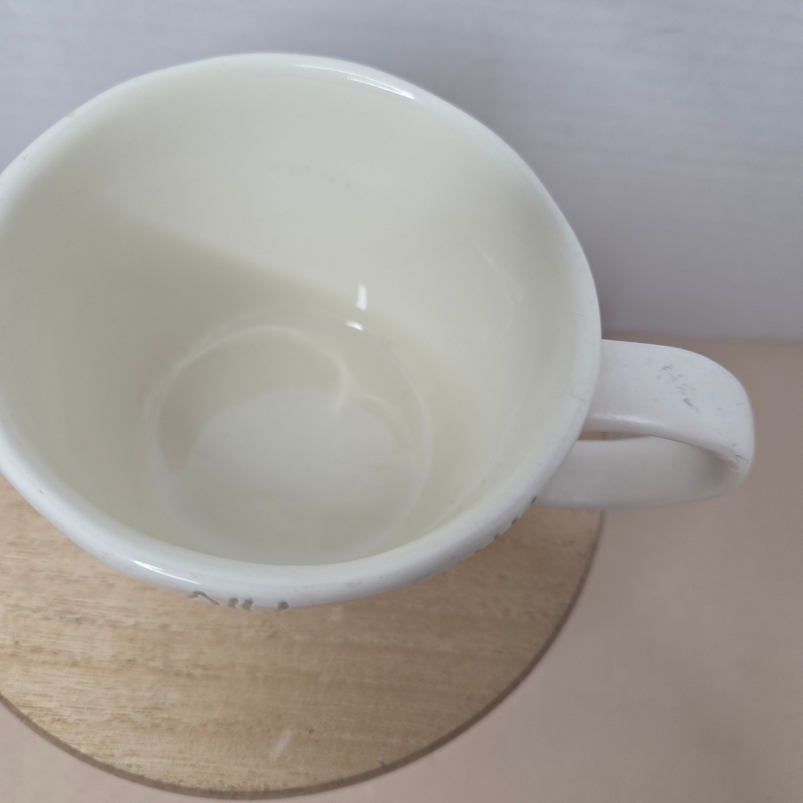 Potter’s Studio Modern Farmhouse Style Mug Cream Tree Bark Coffee Cup
