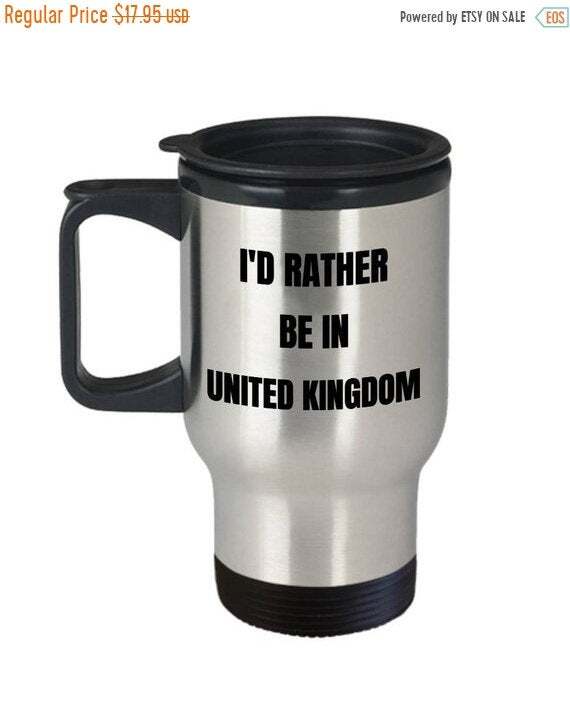 United Kingdom Travel Mug – I’d Rather be in United Kingdom