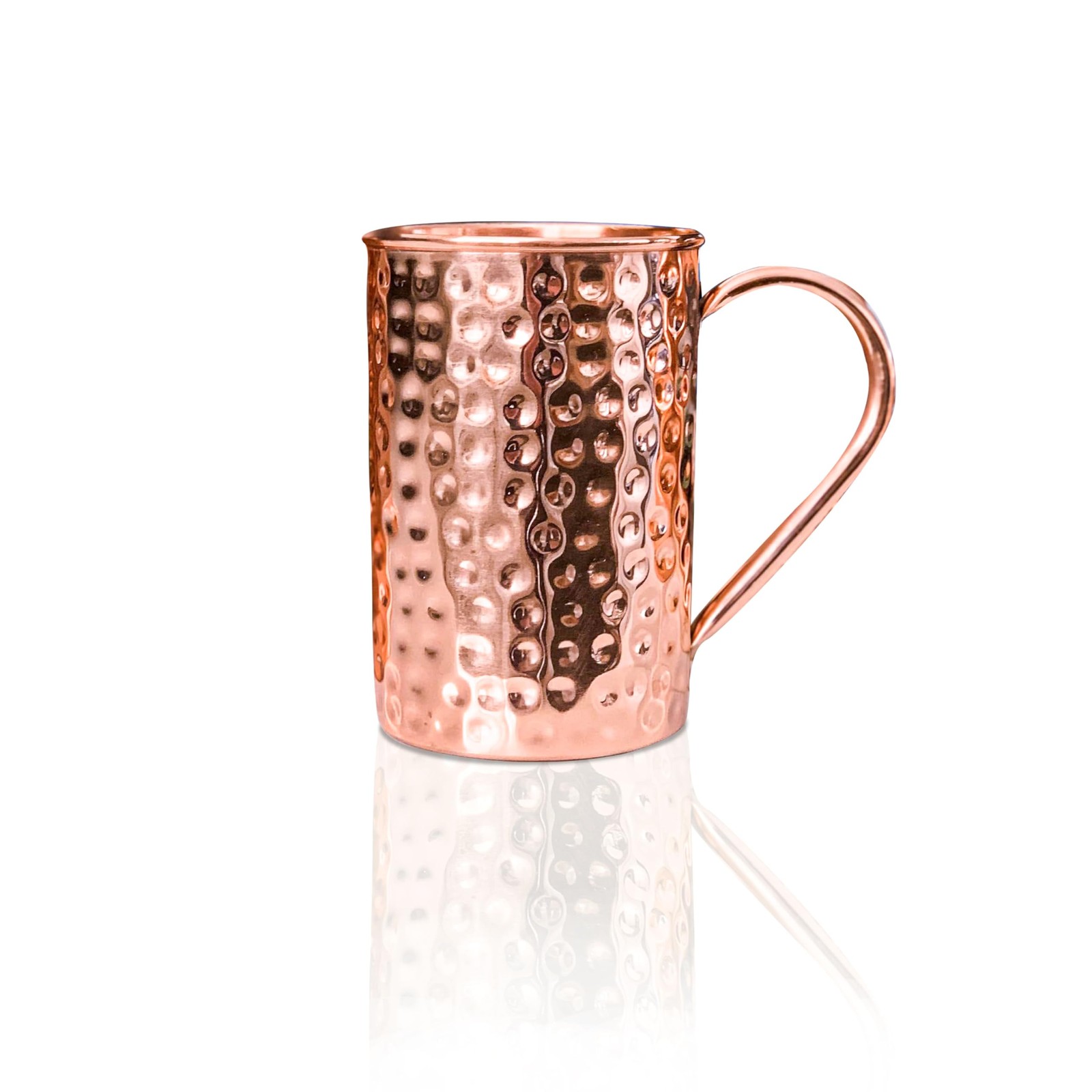 SAJTOX Handcrafted 1 Pcs Moscow Mule Copper Mug 17oz 100% Pure Cylindrical Ha…