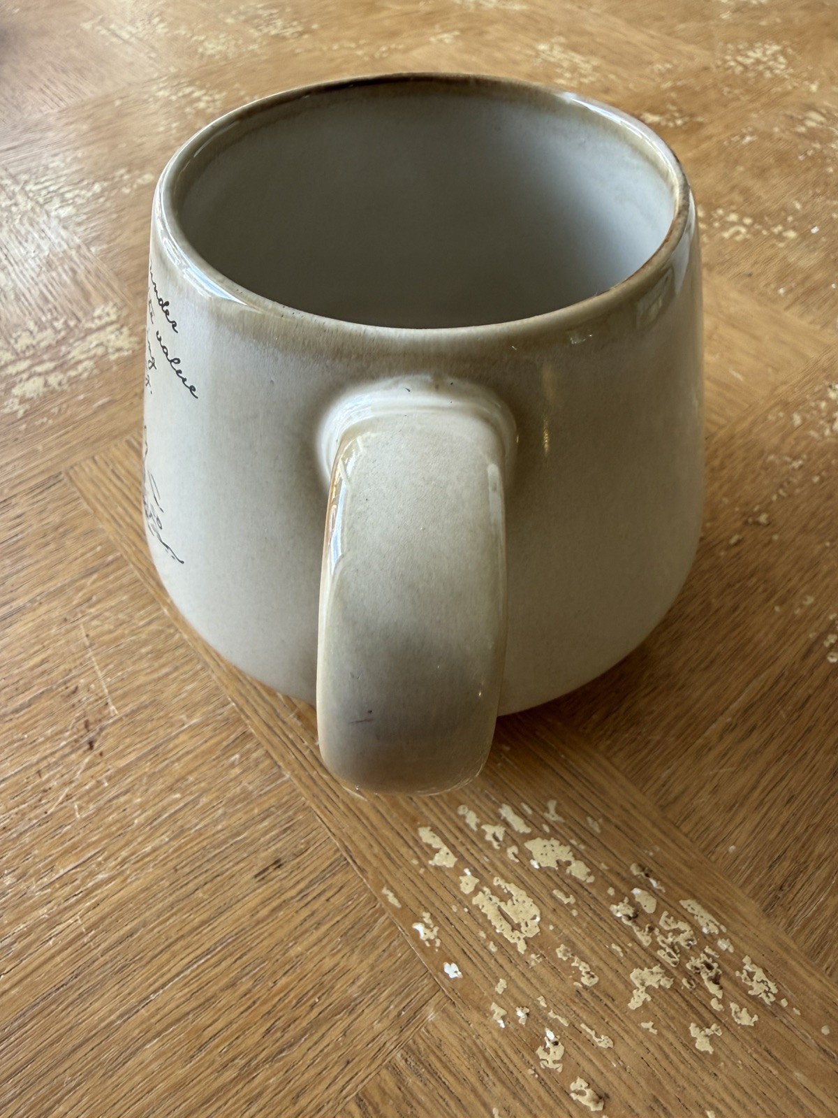 Thoughtfully Winnie the Pooh Piglet Memories Stoneware Coffee Mug Cream 3.5in