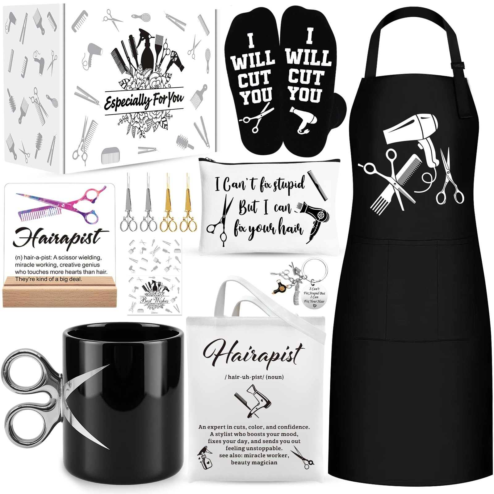 13 Pcs Hairdresser Gifts for Women, Hair Stylist Appreciation Gift with 12 Oz…