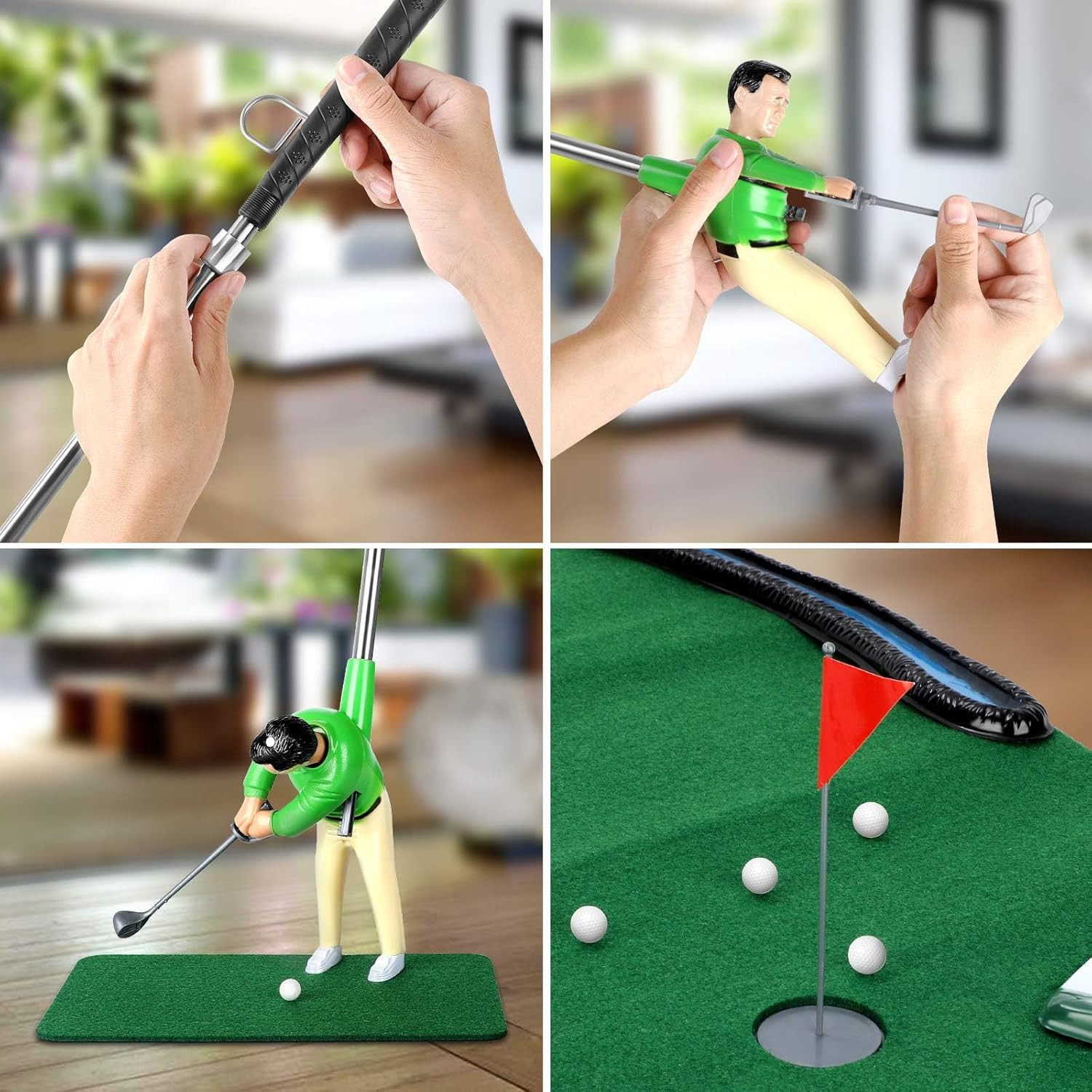 Mini Golf Toys for Kids/Adult, Retirement Gift Two Mini Golfers for Parent-Child