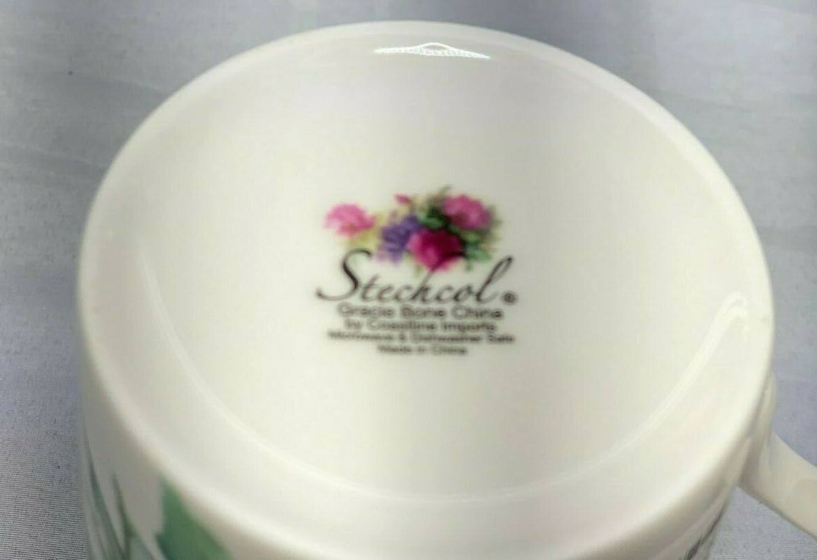 Pink Roses Flowers Floral Stechcol Cup Mug New 10 oz 4 ” High