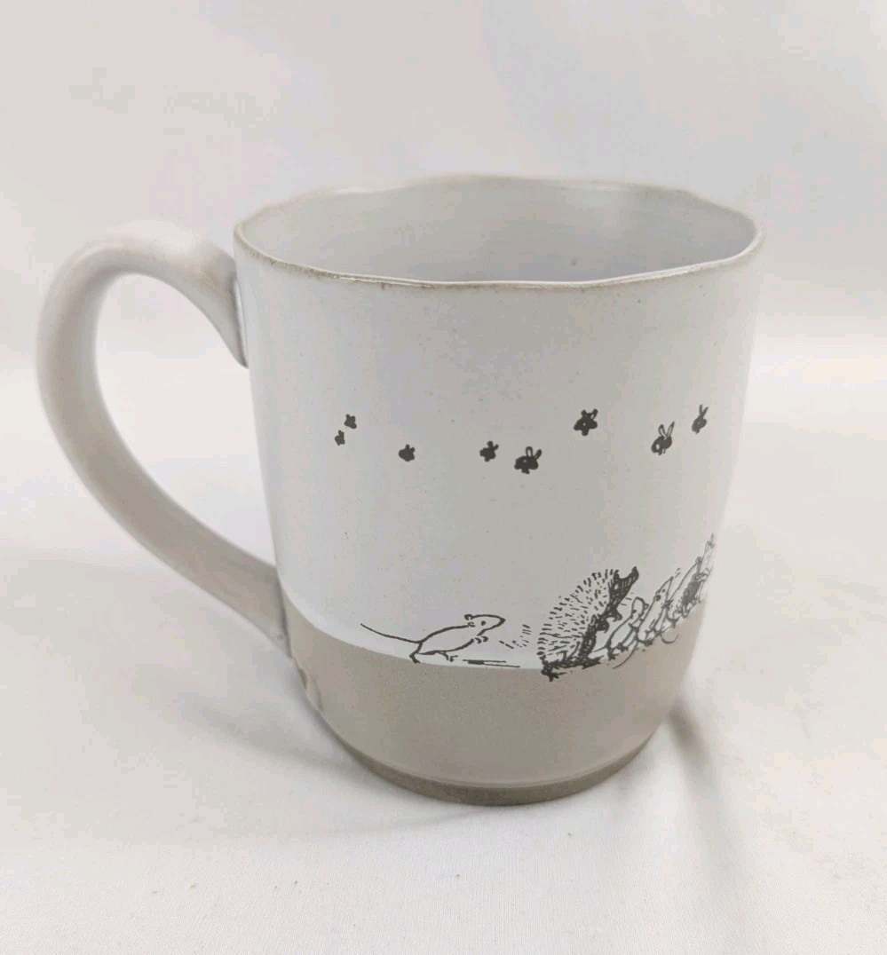 Demdaco MUG Pooh’s Good Day Winnie The Pooh Coffee HEART HANDLE Piglet