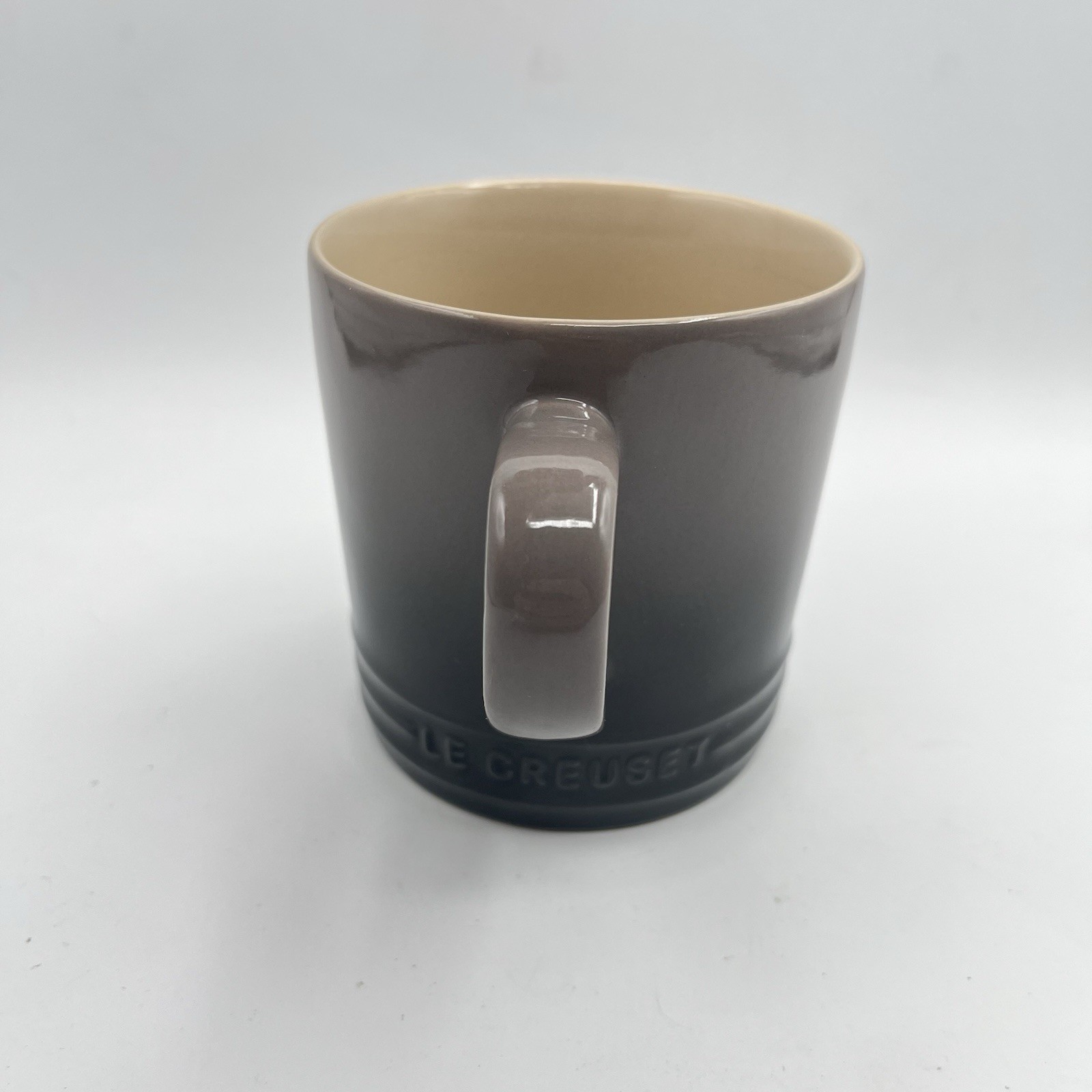 Le Creuset Stoneware Flint Gray 350 ml Cup Coffee Mug Dark Grey Ombre
