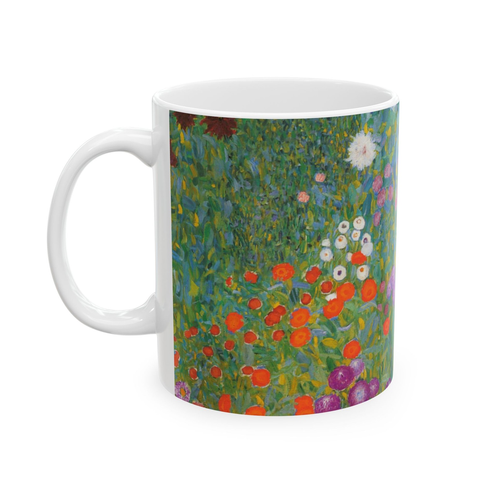 Flower Garden Gustav Klimt Art Nouveau Ceramic Coffee Mug 11oz