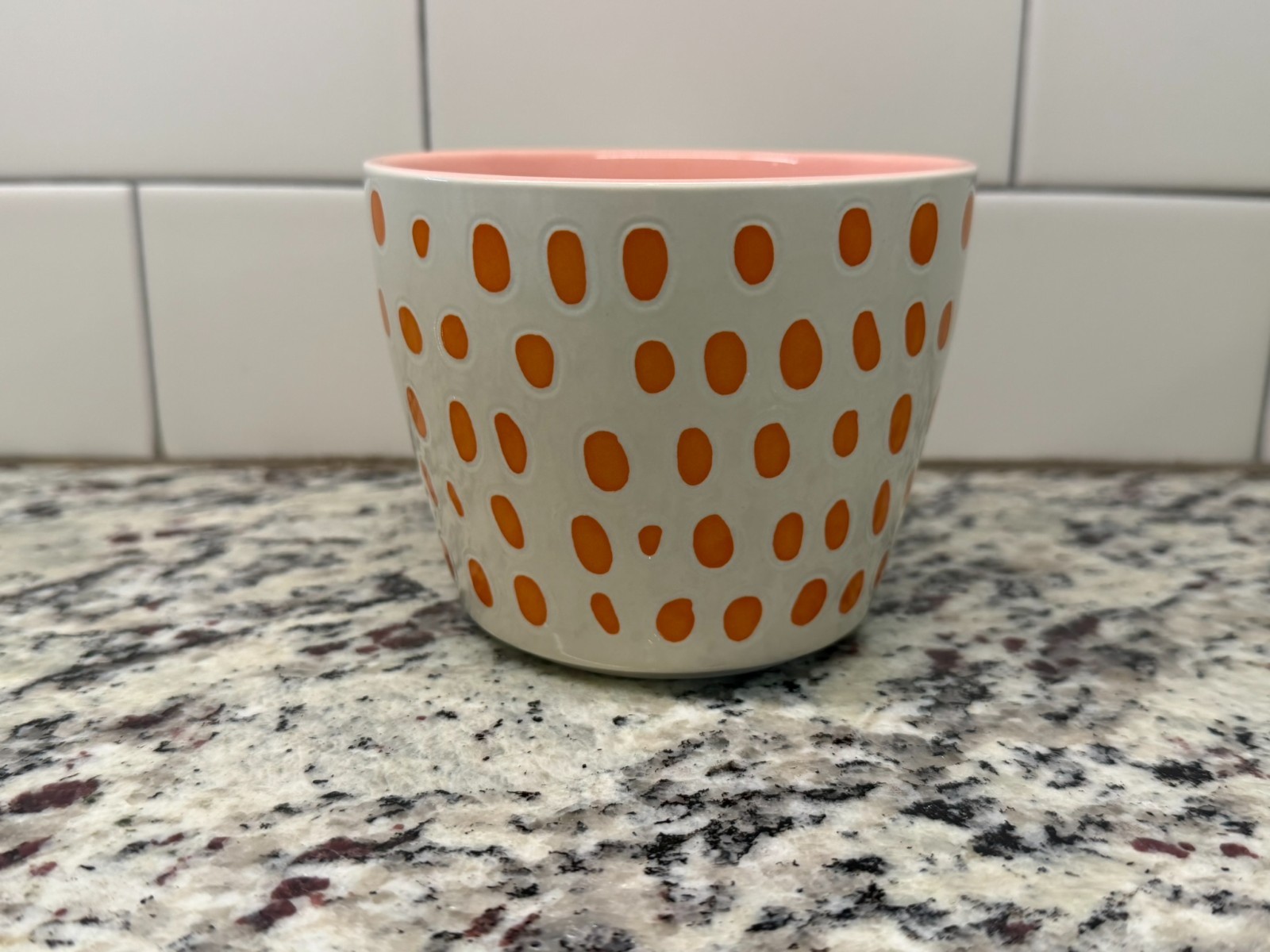Opal House Polka Dot Coffee Mug Cup Pink Center Target