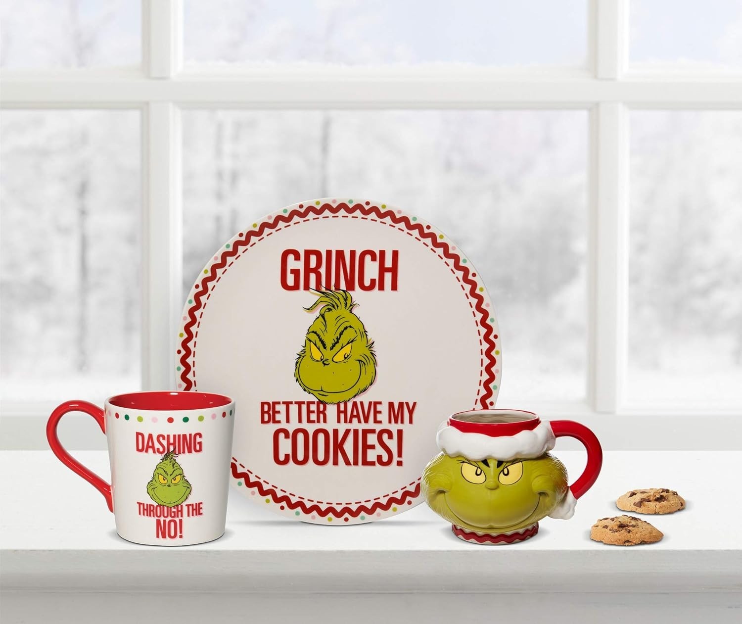 Multicolor Sculpted Grinch Mug – 32 Oz Christmas Gift Box for Nostalgic Adults