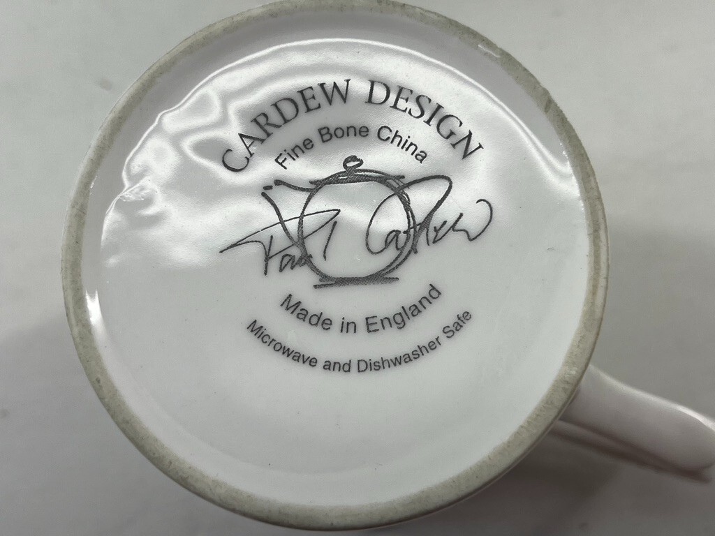Cardew Design Mug Set (5) Fine Bone China Coffee Tea Fruit Floral England