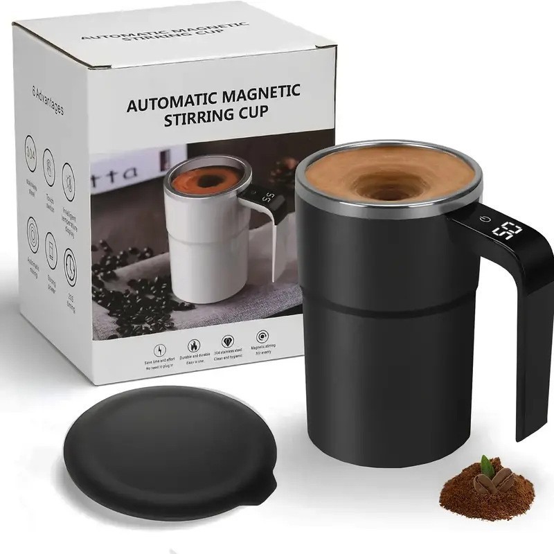 Automatic Magnetic Electric Self Stirring Mug Cup Mixing Coffee Milk Tea Beer US