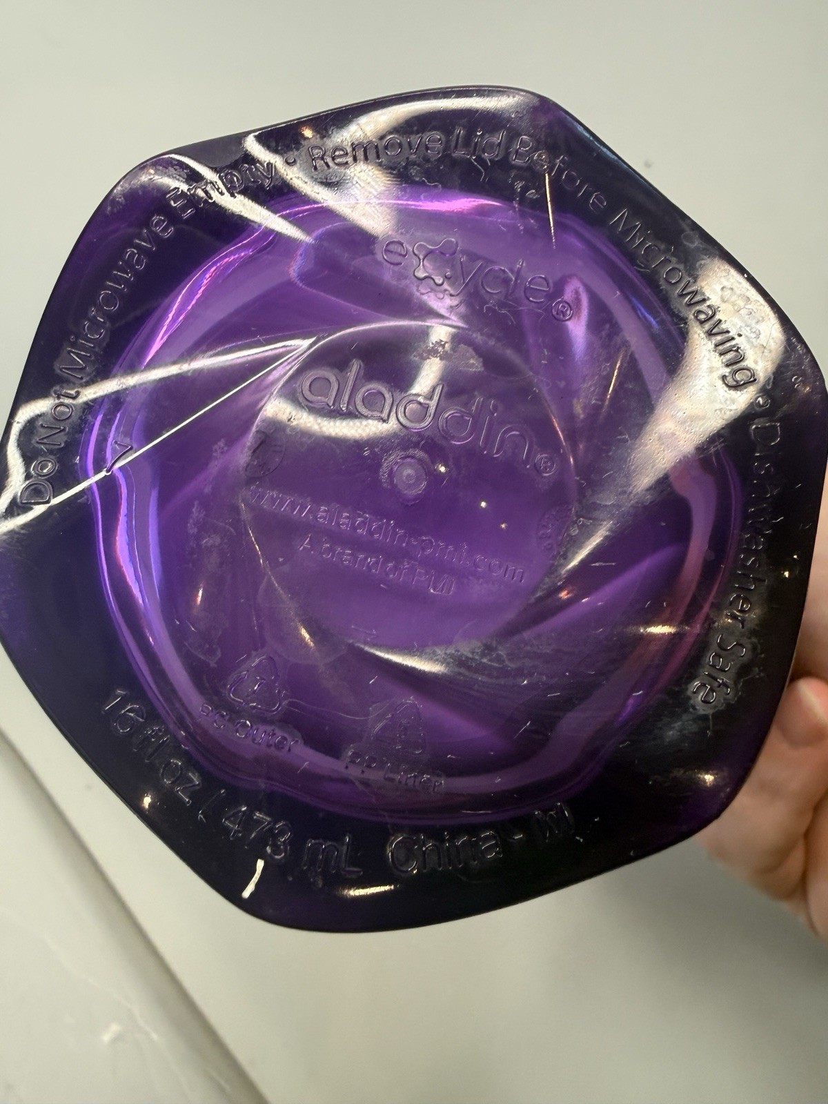 Aladdin eCycle Travel Mug 16oz Purple Double Wall Hot Cold Drinkware EUC