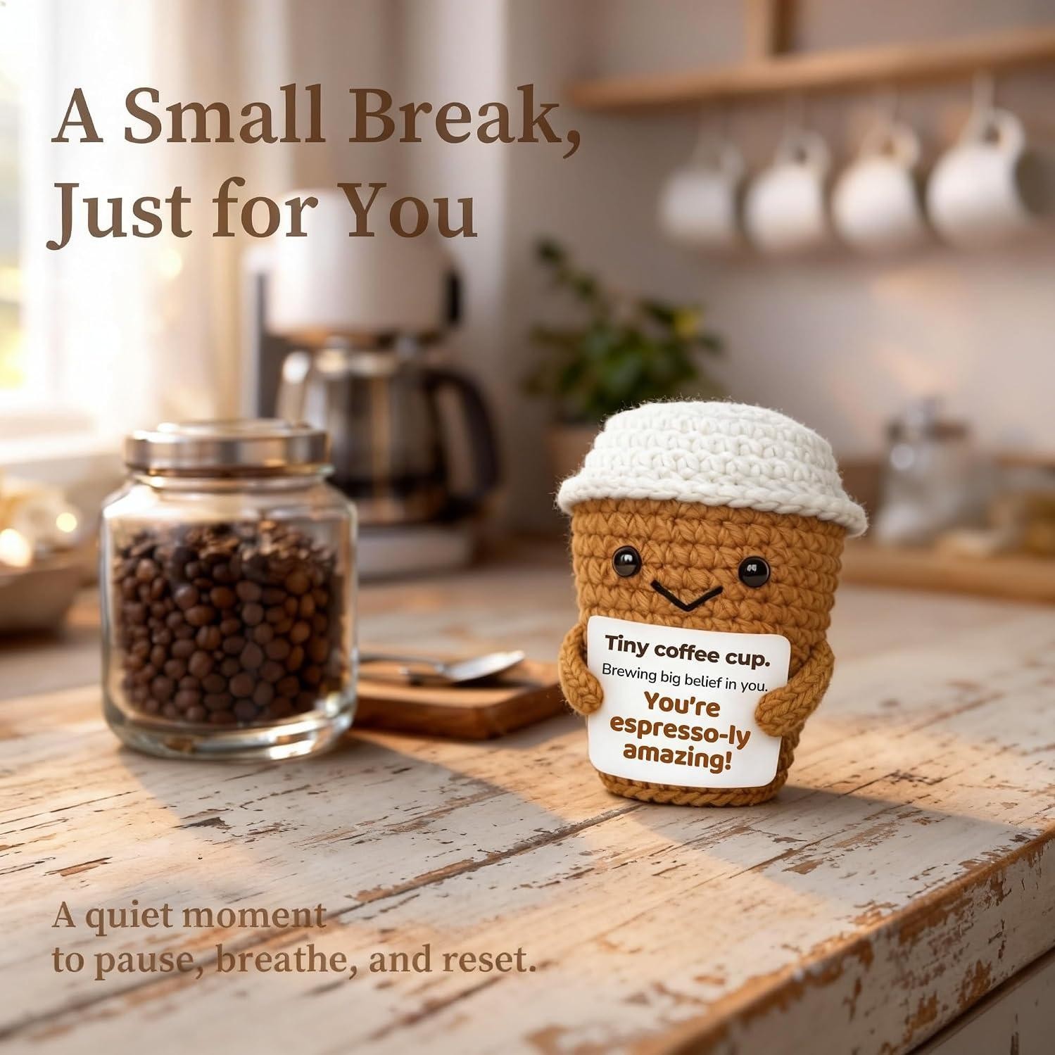 Coffee Gifts for Women Coffee Lovers, Positive Animals Espresso Themed Brithday