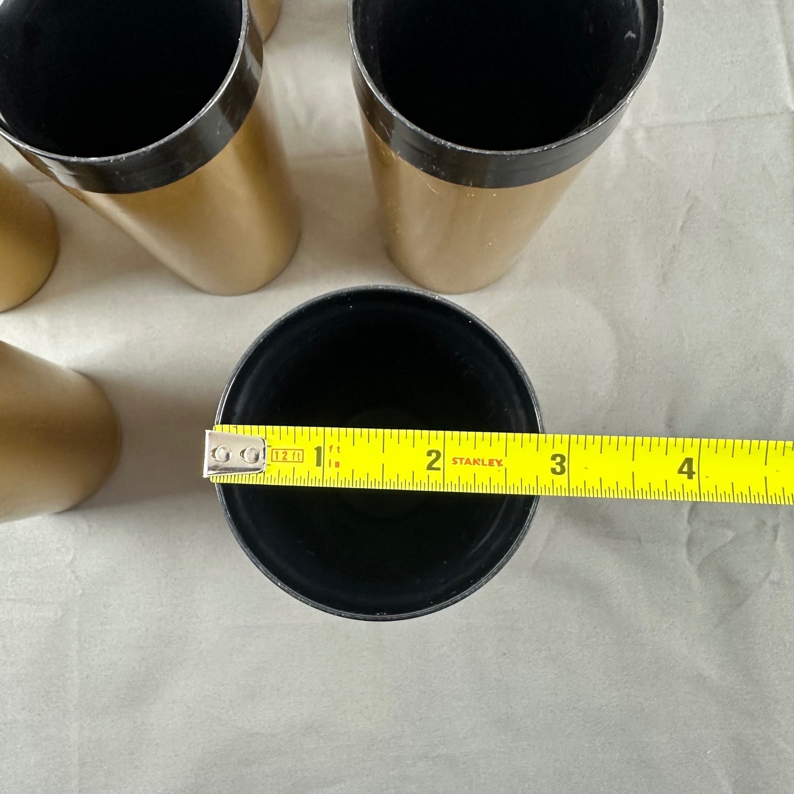 Vintage West Bend Thermo Serv Insulated Gold Coffee Carafe W/ 8 Cups MCM