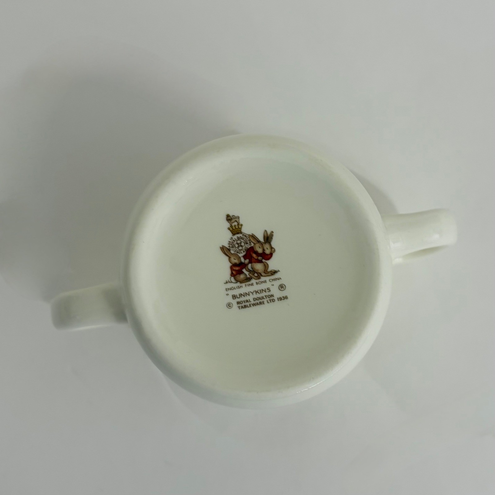 Royal Doulton BUNNYKINS Fine Bone China Two Handled Mug Milk Juice Bunny Bunnies