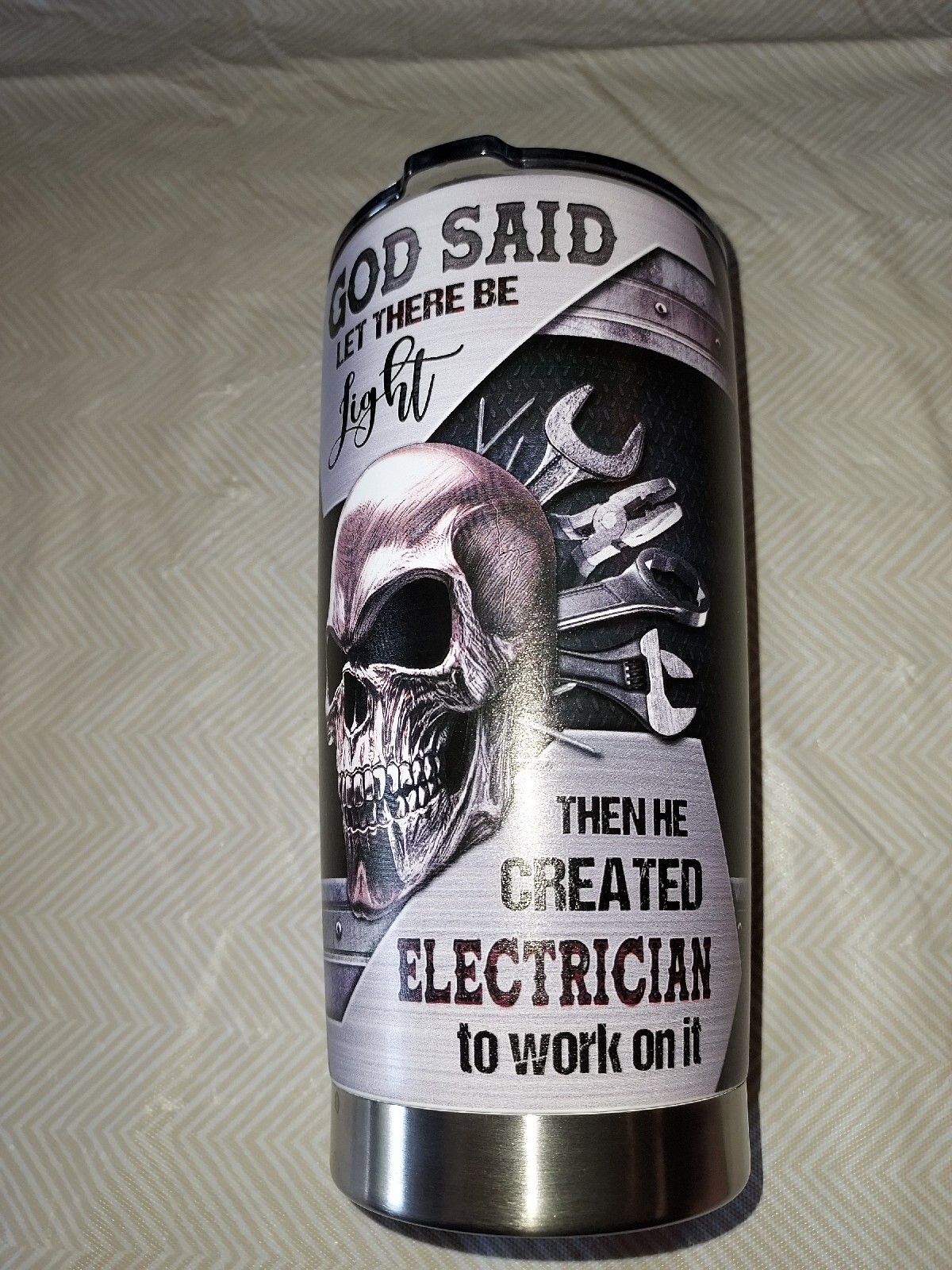 Stainless Steel Tumbler God Said Let There Be Light