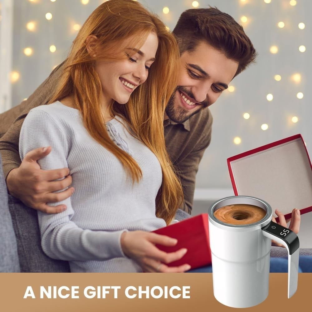 Automatic Magnetic Electric Self Stirring Mug Cup Mixing Coffee Milk Tea Beer
