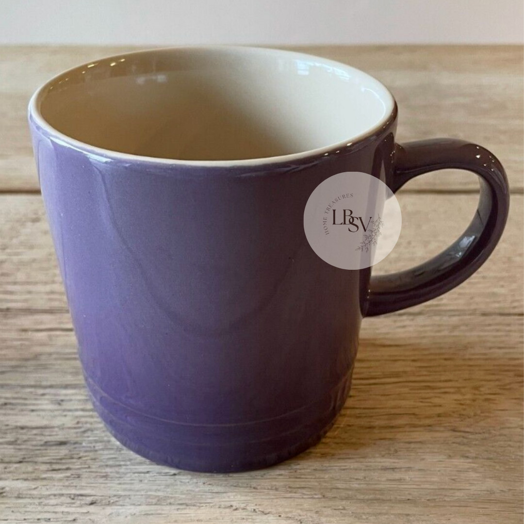 Le Creuset Stoneware Rainbow Multicolor Set of 6 12 oz London Coffee Mugs NEW