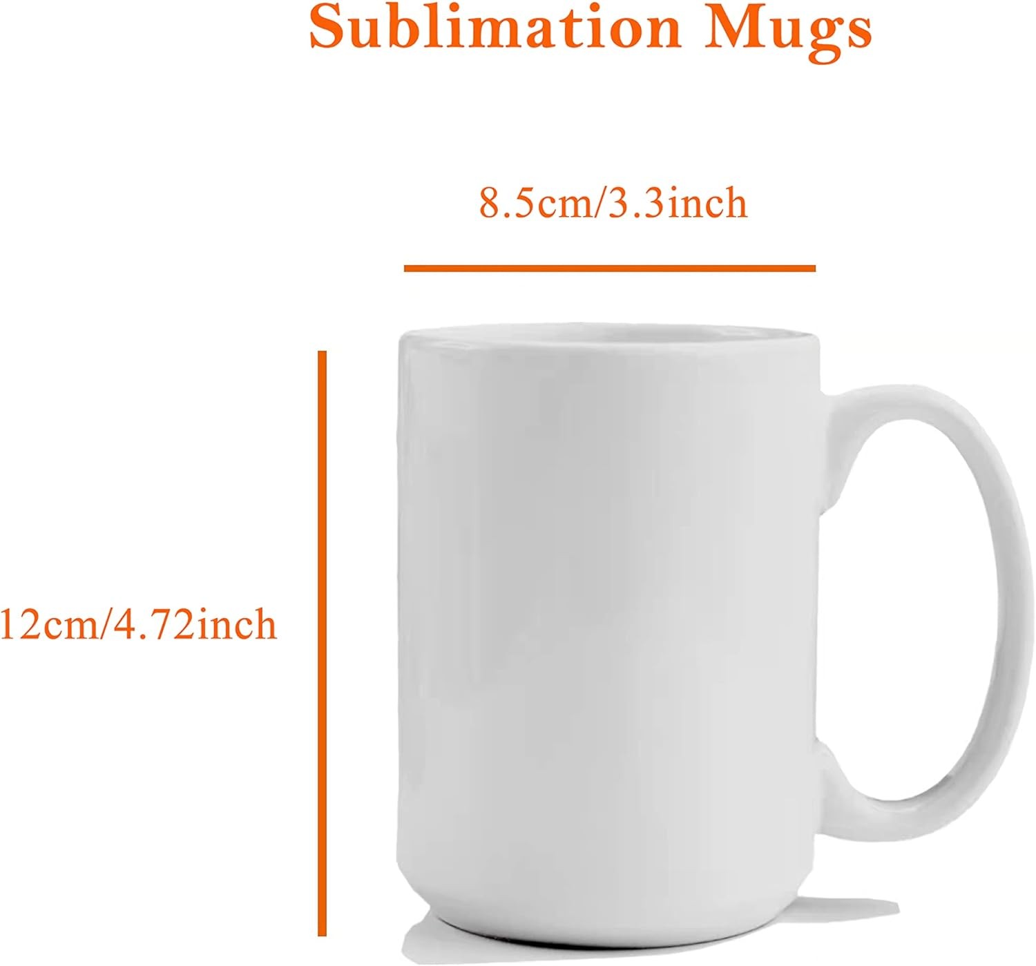 Blank Sublimation Mugs 15 Oz White Ceramic Sublimation Coffee Mugs Bulk Mugs fo