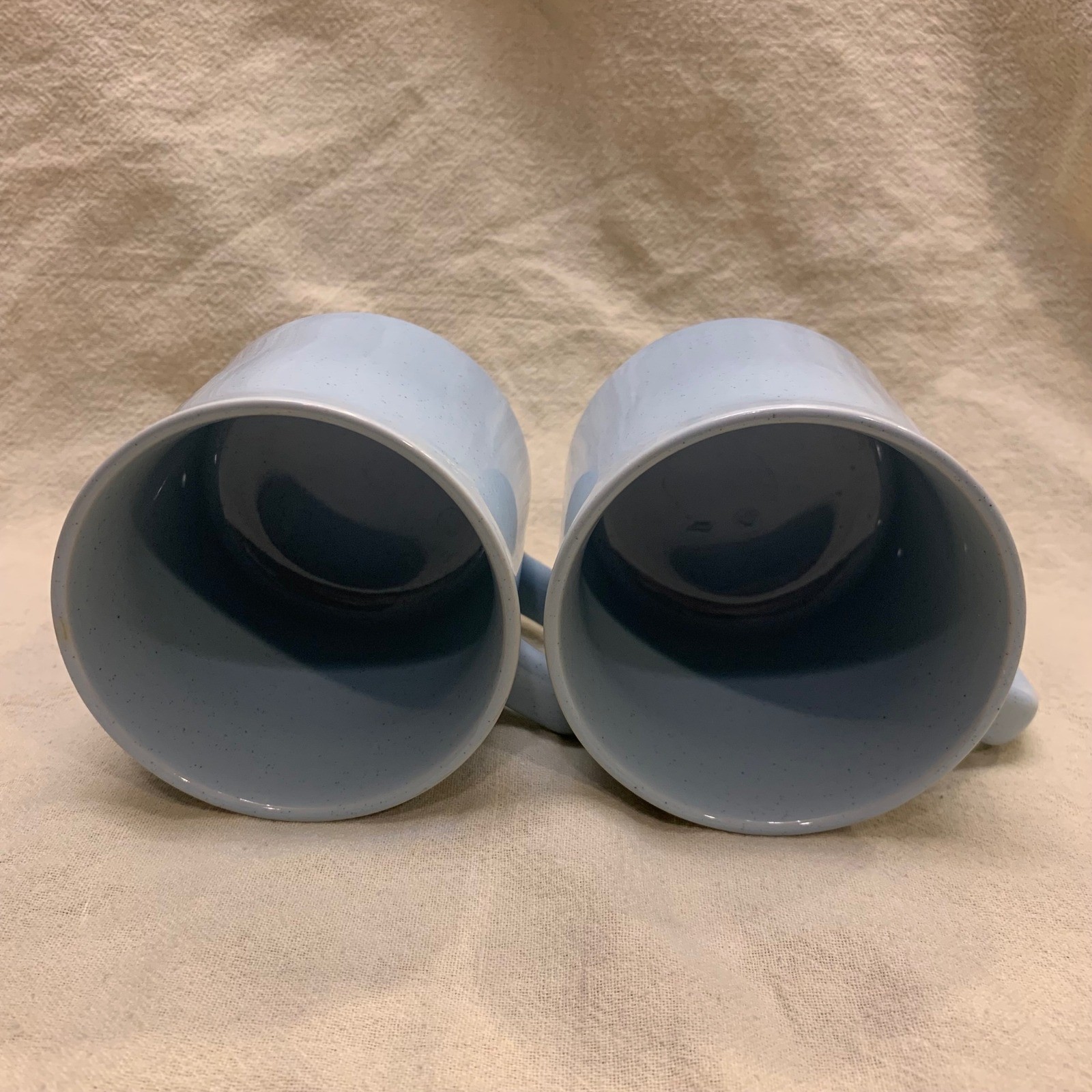 Unbranded Stoneware Mugs Unisex OS Blue Excellent Speckled Japan Set of 2
