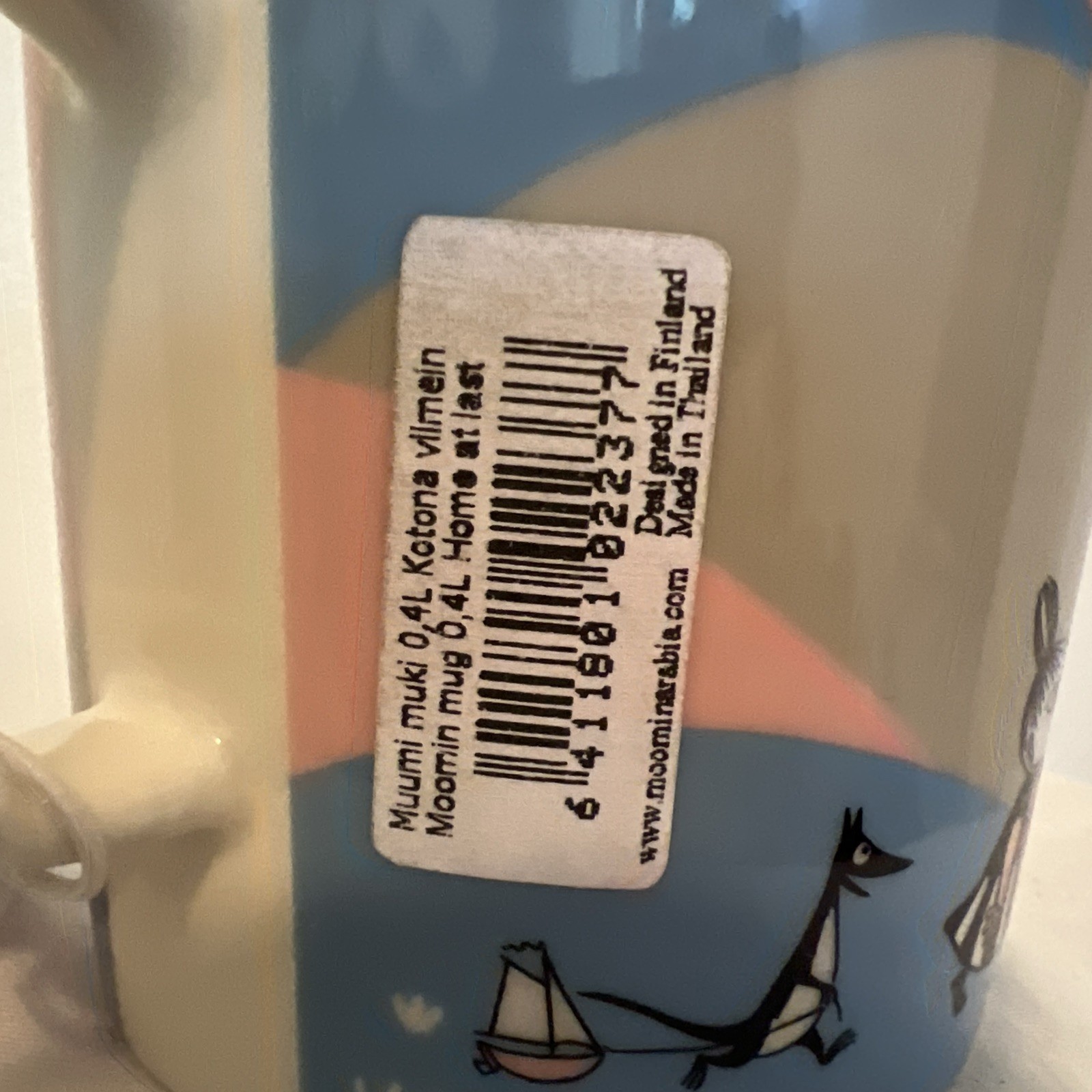 Moomin Family Arabia Finland 80 Anniversary Home At Last Mug Pink Nwt New Tags