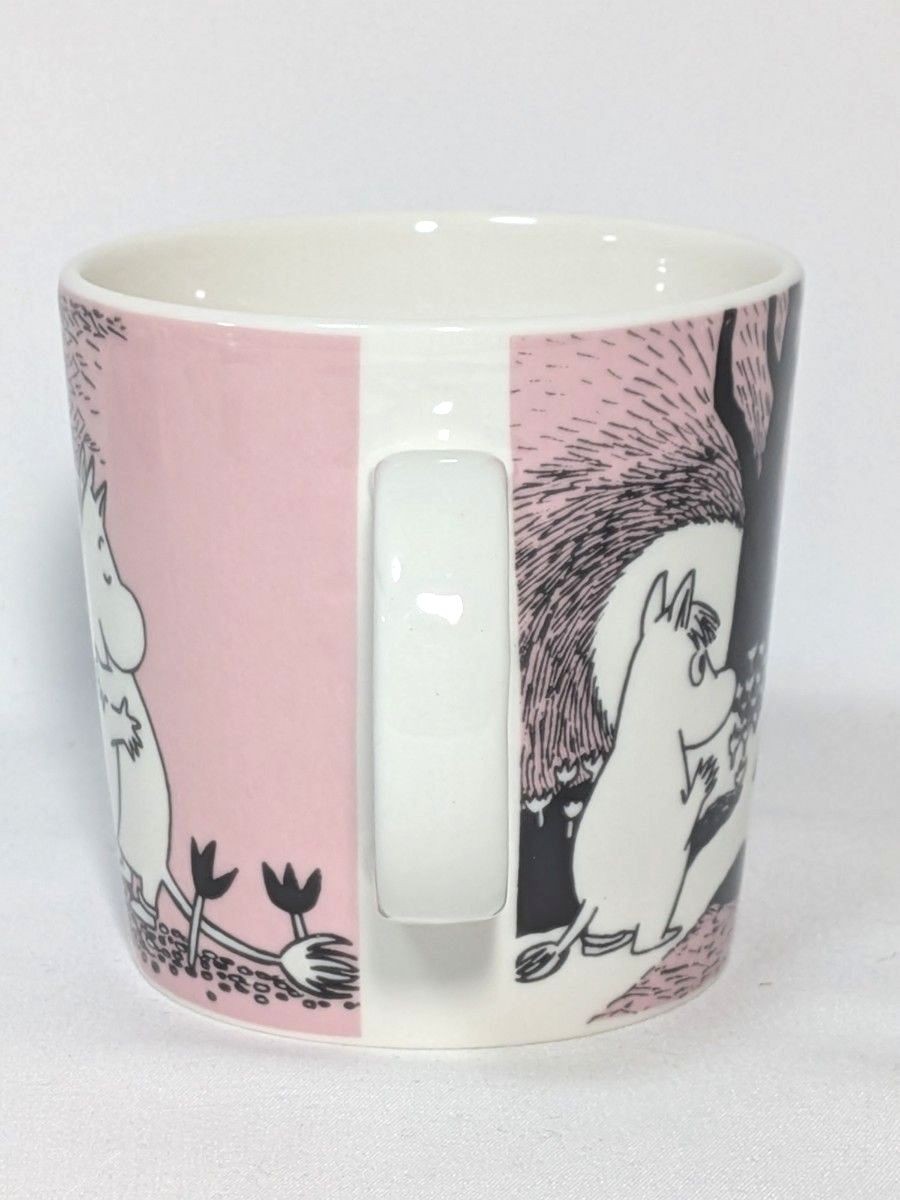 ARABIA Moomin Mug LOVE (Old Logo) Arabia Moomin Mug Cup Finland Pink Finland