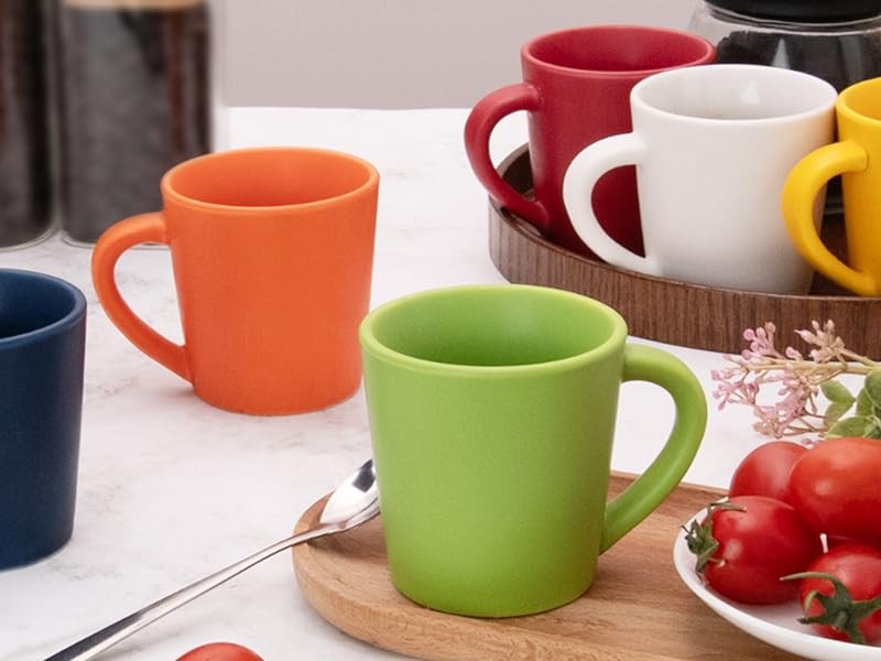4.2 oz Espresso Cups Set of 2, Ceramic Coffee Mugs Demitasse Cups, Small