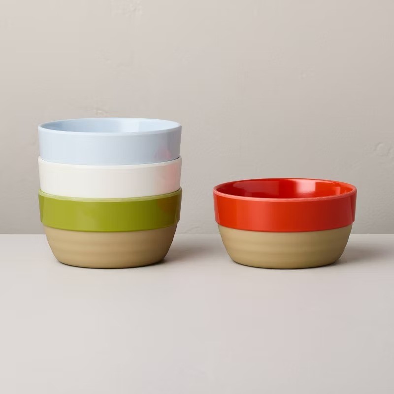 4pk 11.5 fl oz Melamine Mini Bowls – Dishwasher safe