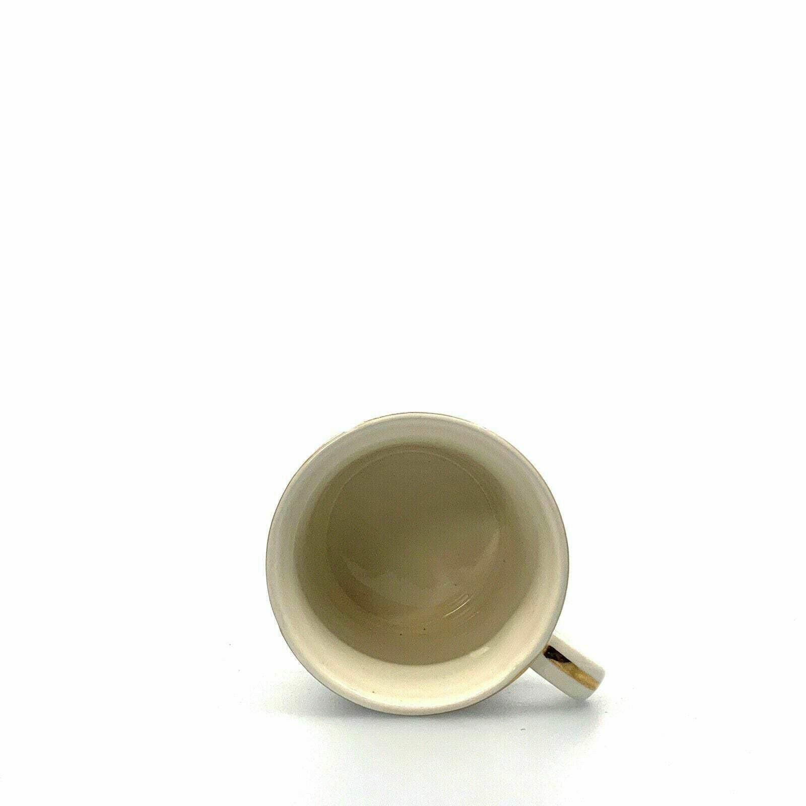 Liberty Bell Coffee Mug Gold Rimmed Porcelain Used Unisex Adults White