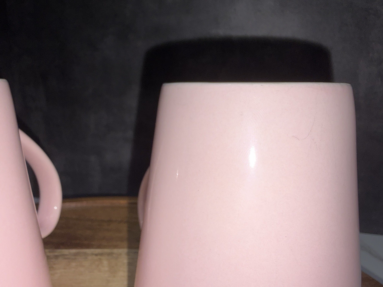 Set of 2 Blush Pink Ceramic Latte Coffee Mugs Unbranded
