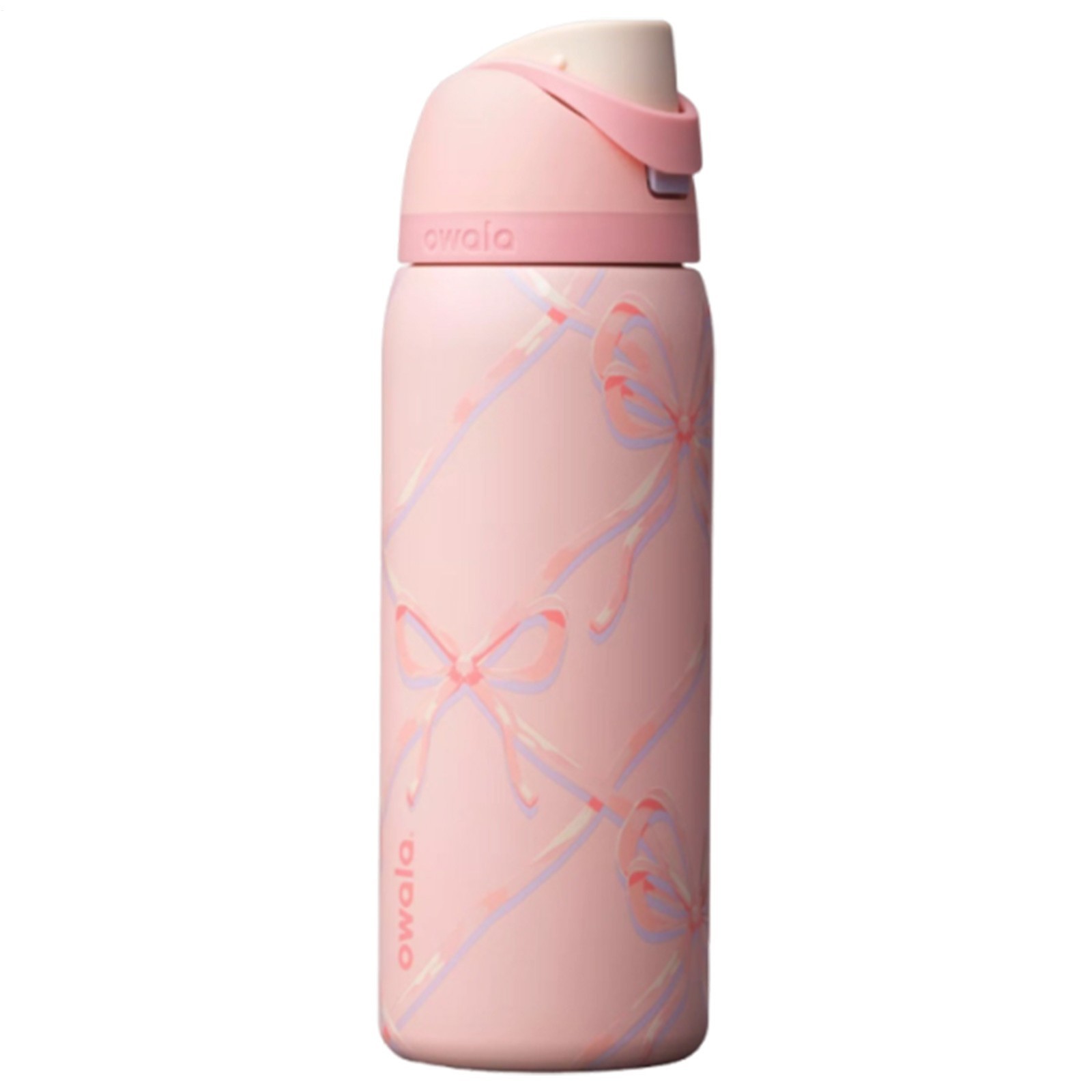 Owala Skull/Sugar Plum Fairy 32 Oz FreeSip Water Bottle Holiday Edition Pink