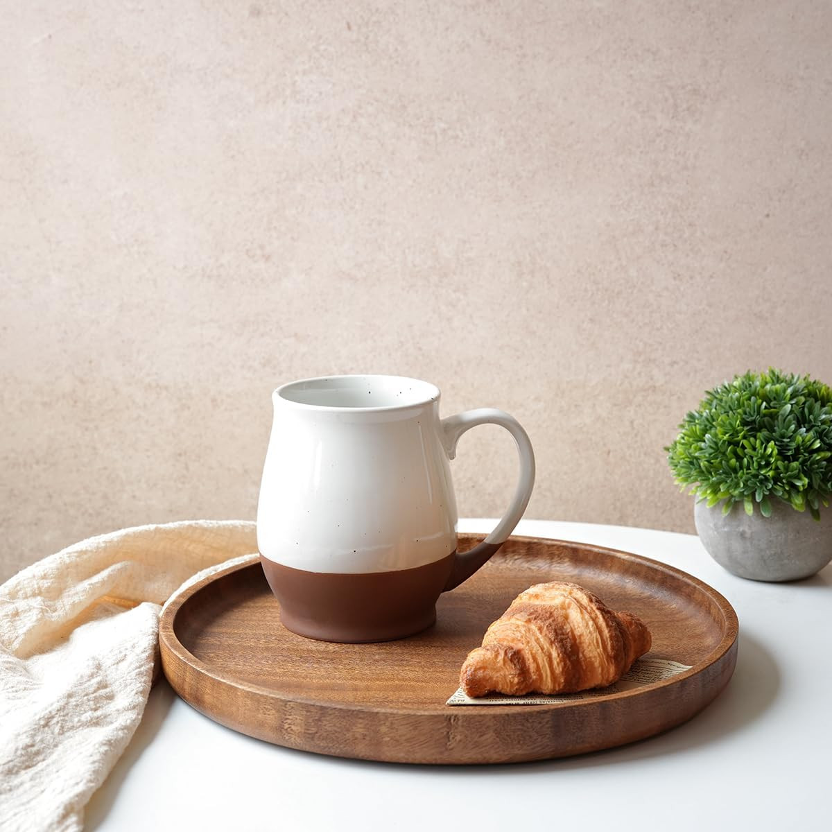 Extra Large Ceramic Coffee Mug, 24 Oz, Dishwasher and Microwave Safe, Big Oversi