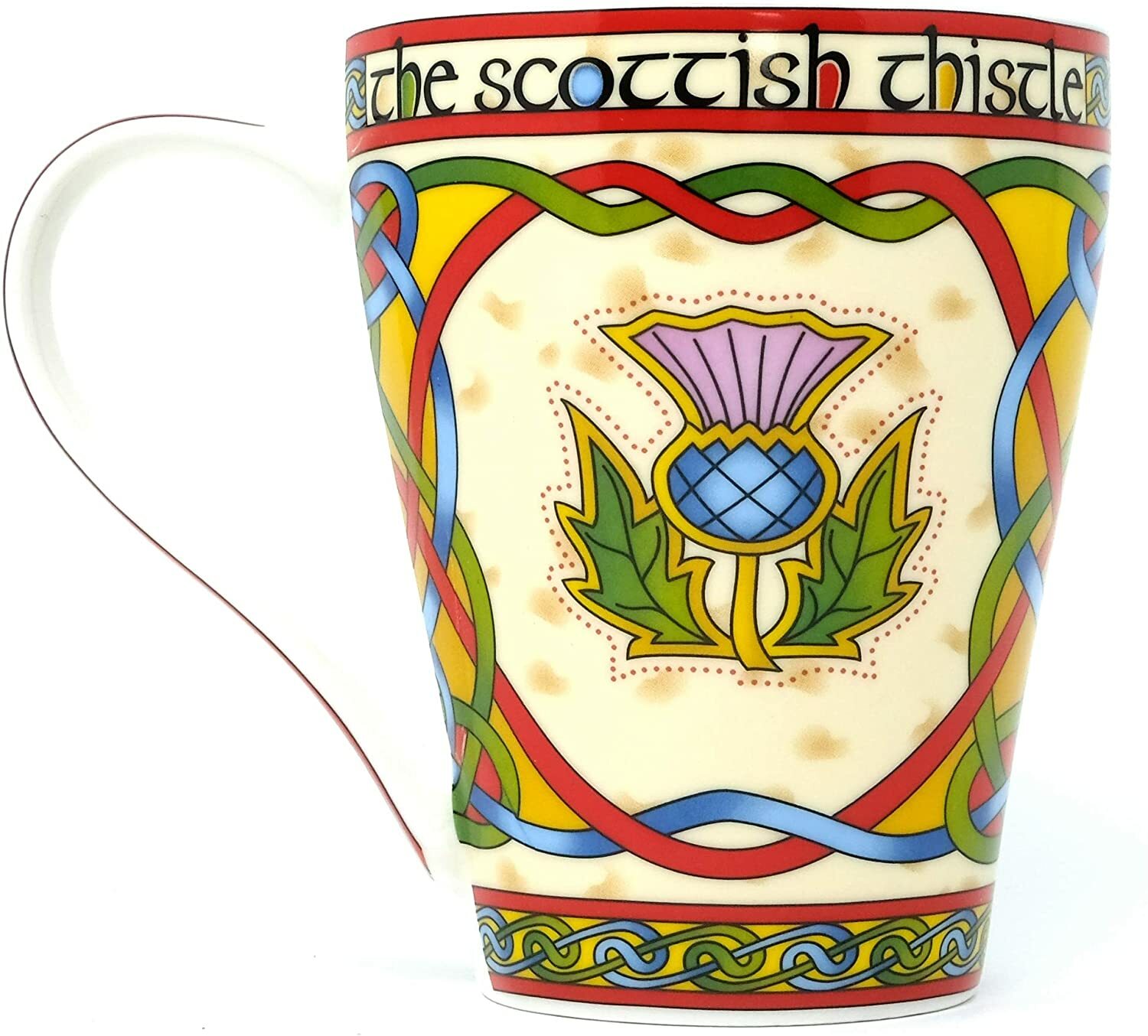 Royal Tara The Scottish Thistle Mug Celtic Weave Tea Cup Coffe Mug 13 fl oz