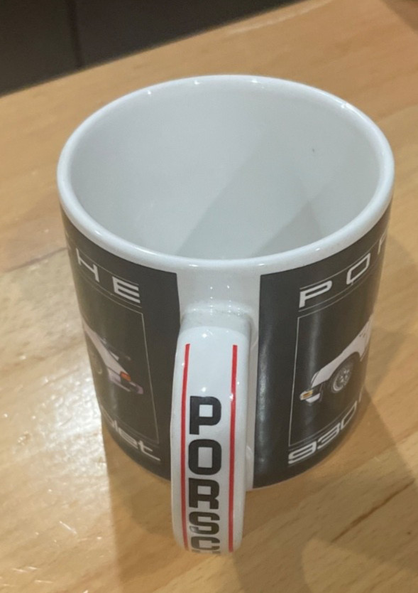 PORSCHE 930 CABRIOLET COFFEE MUG. MUG. VINTAGE PORSCHE Mug. B324