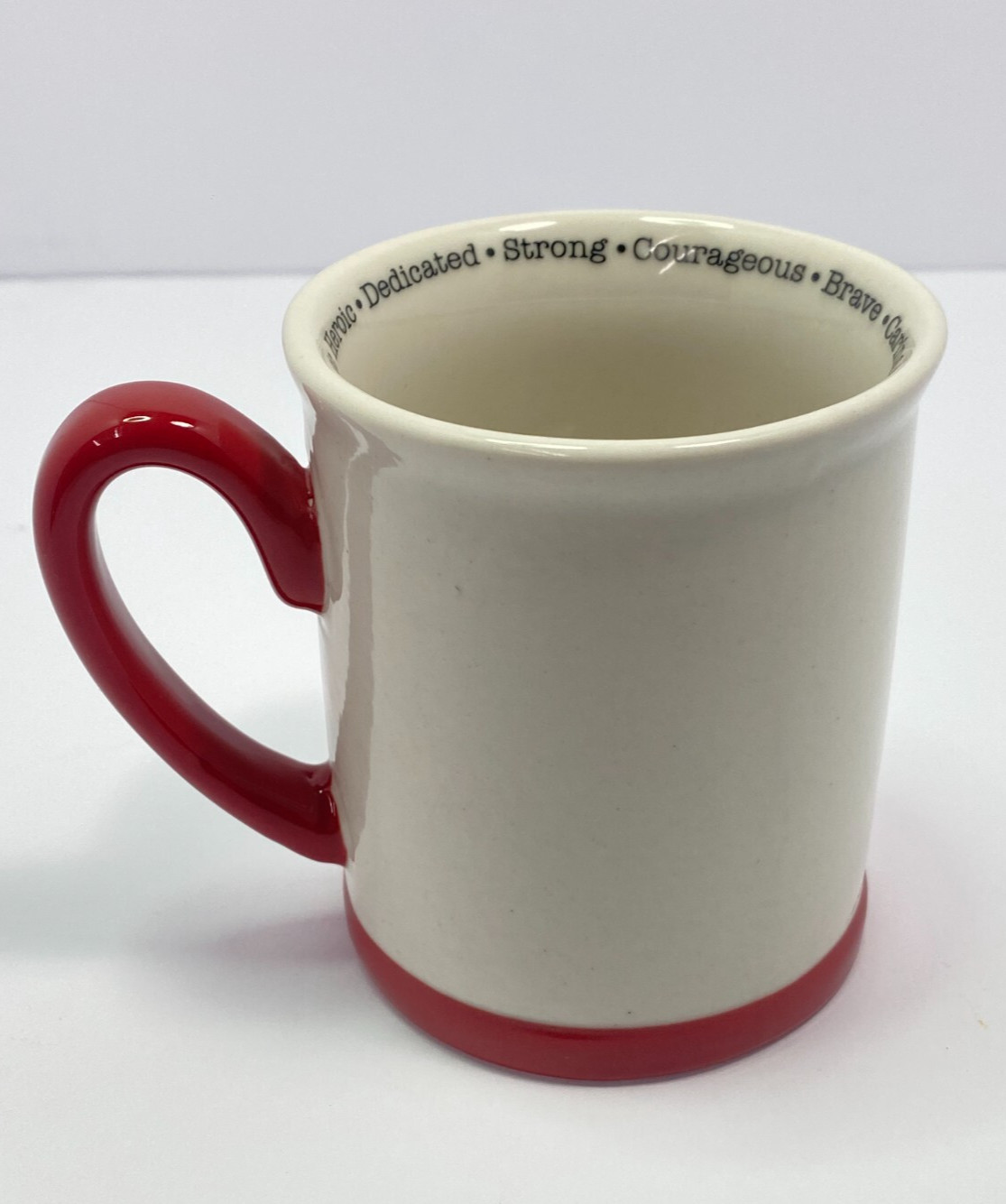 2006 Firefighter Coffee Mug Cup Papel Giftware 12 oz Brave Caring Selfless