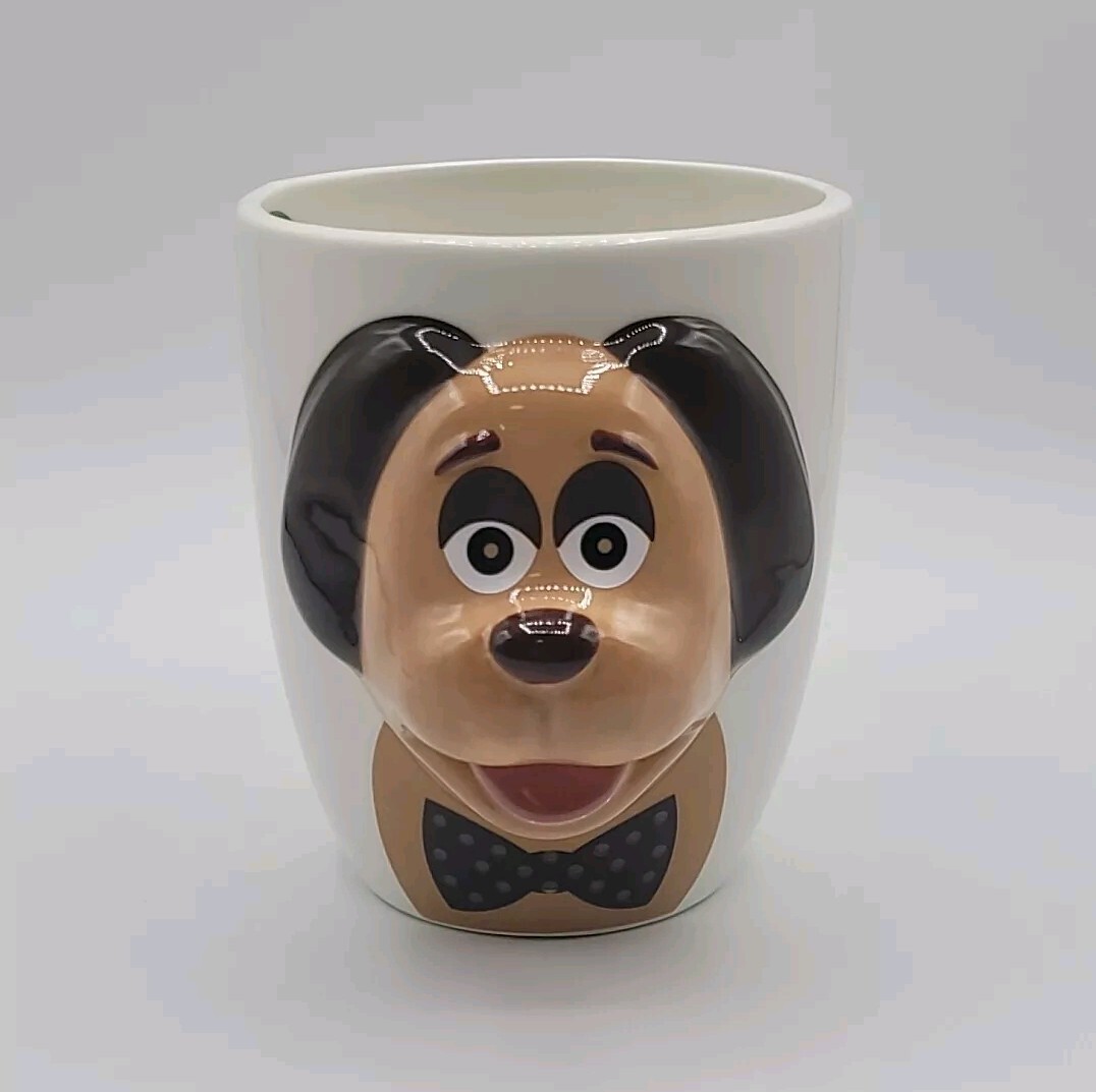 3D Buddy Dog Mug Temp Sensitive Cold Hot Color Changing Bow Tie/Eyes W/Box 16oz