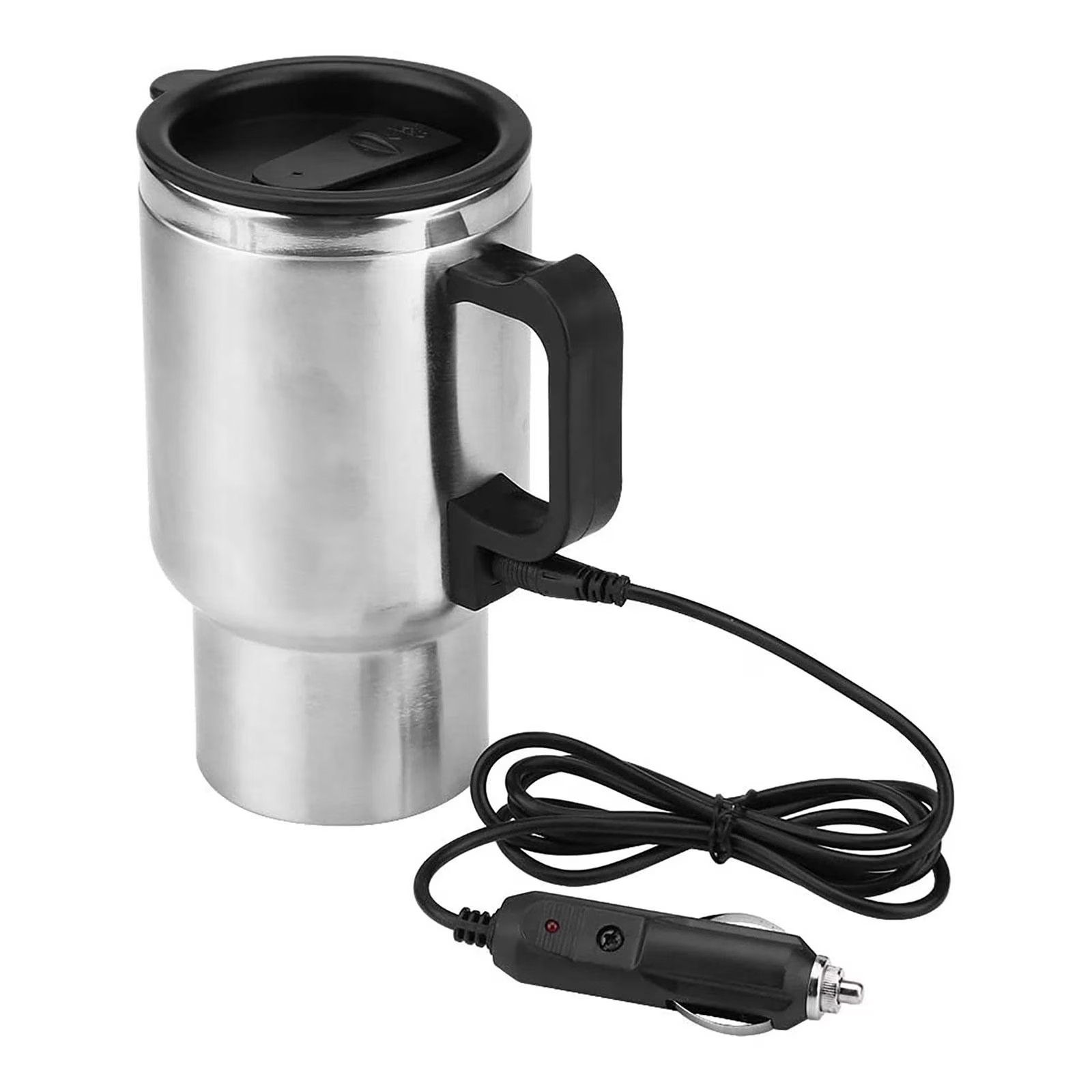 Brookstone Heated Coffee Mug 13 ounce oz 12V Adapter for car truck Travel Mug