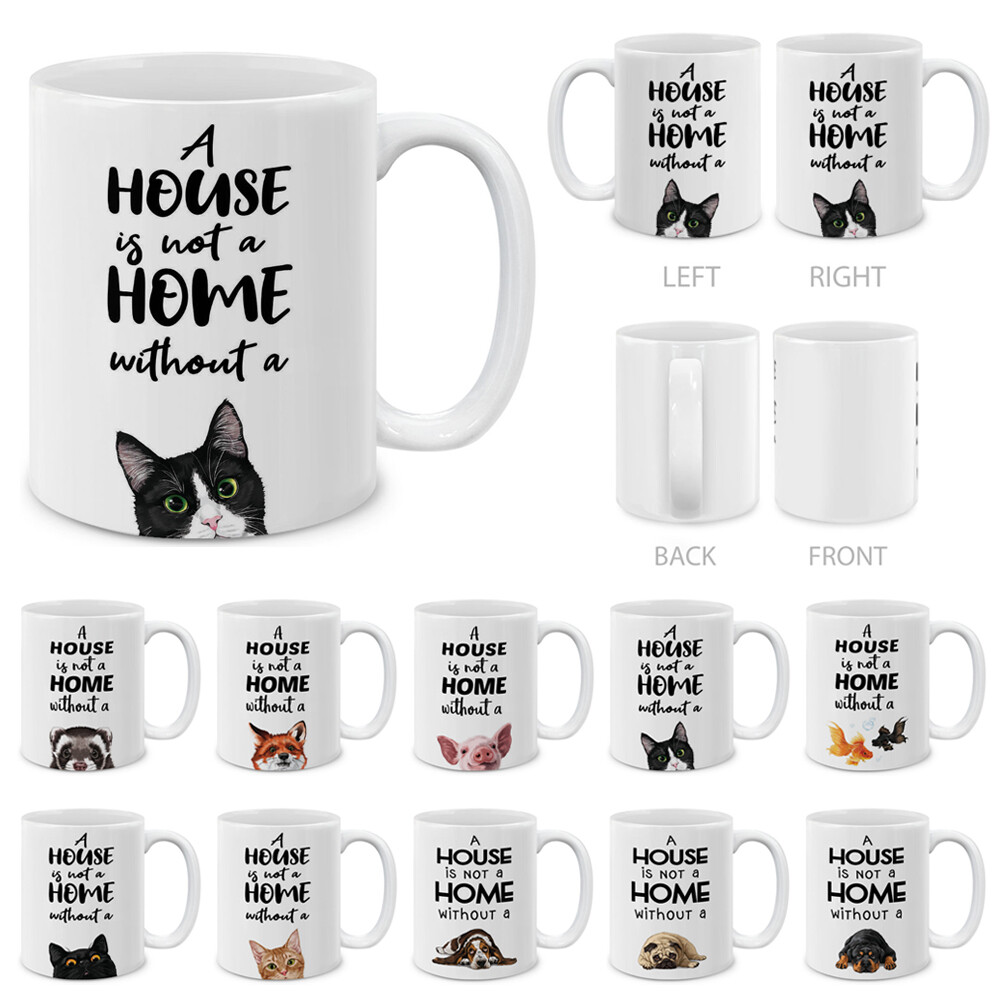 Animal Ceramic Coffee Gift Milk Mug Tea Glass Cup With Handgrip, 11 OZ