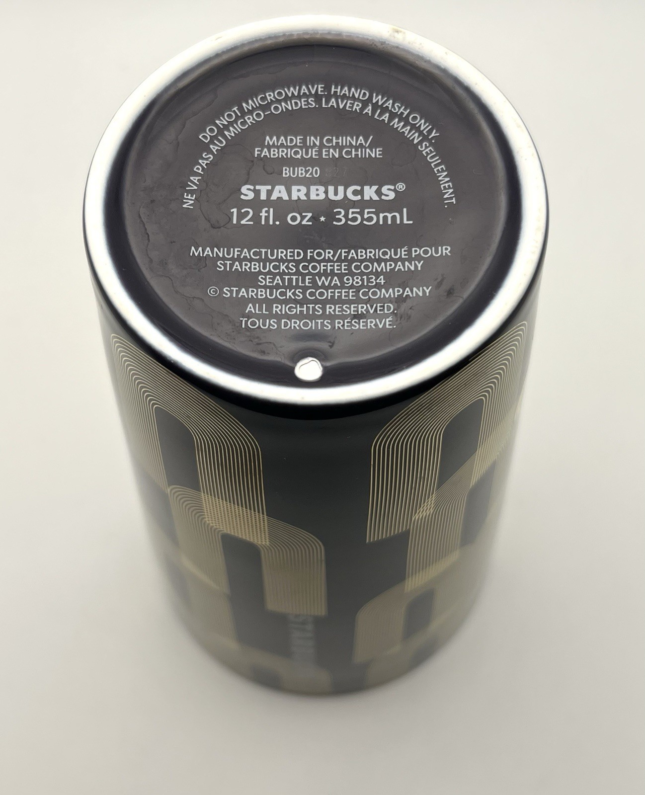 Starbucks Holiday 2020 Art Deco Siren or Mermaid Ceramic Travel Mug w/ Lid 12 oz
